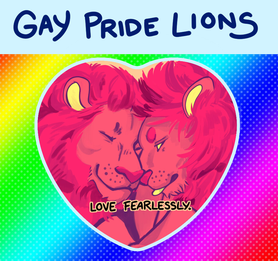 ArtStation - Gay Pride Lions