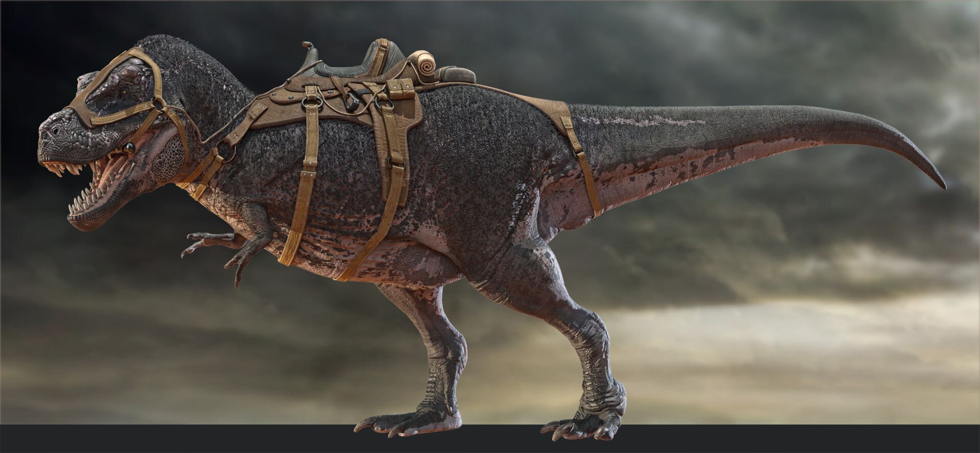 Tyrannosaurus Rex 3 Saddle.