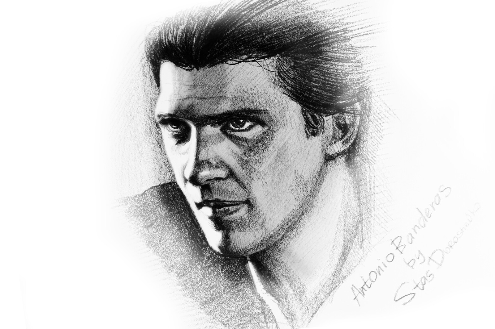 Artstation Antonio Banderas Draw Stas Doroshenko