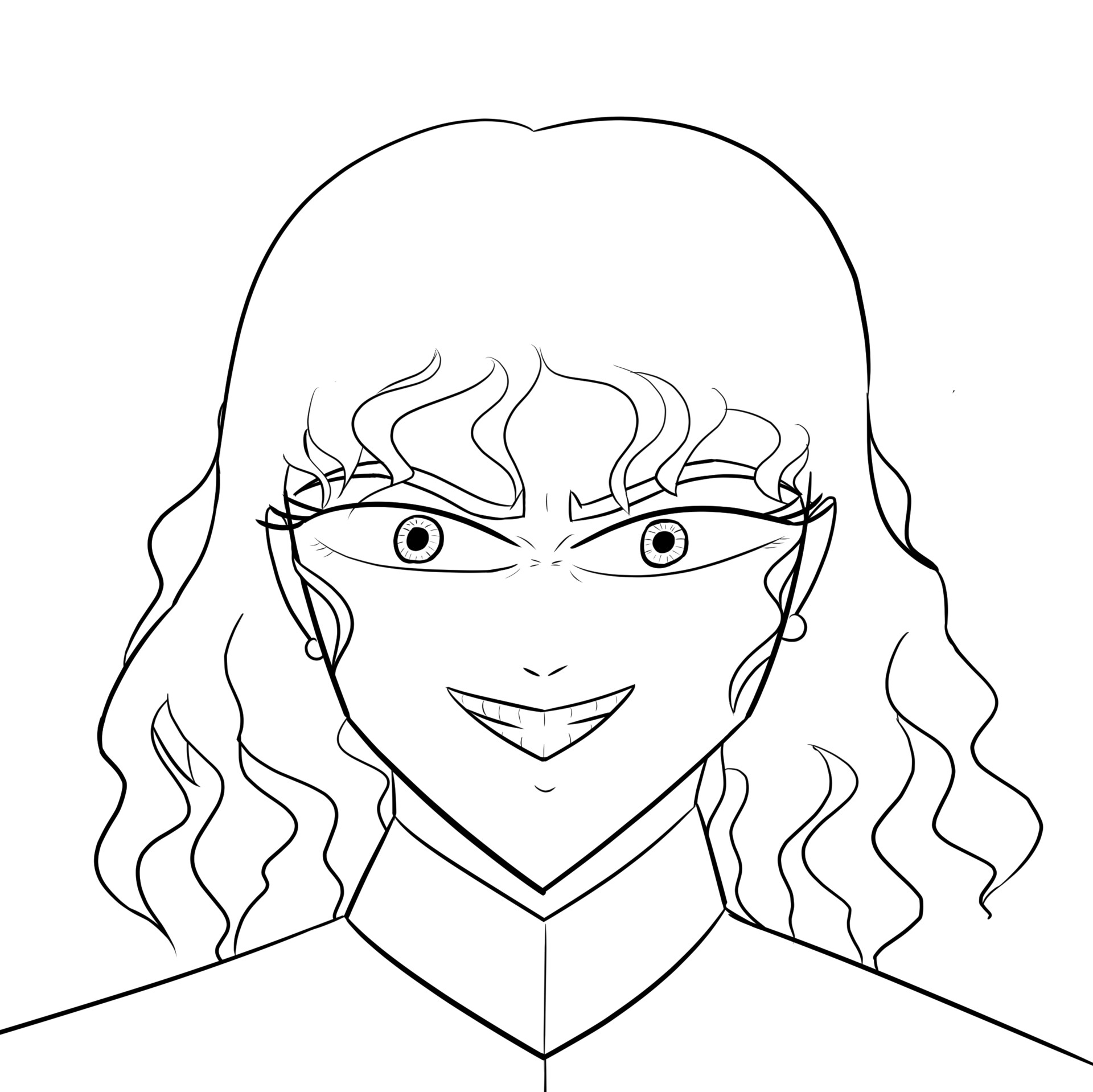 Farhandi Haidar Evil Smile This is actually supposed to be a male base, since the original picture is of kagamine len, i still fail at drawing guys though, i can only draw girls. farhandi haidar evil smile