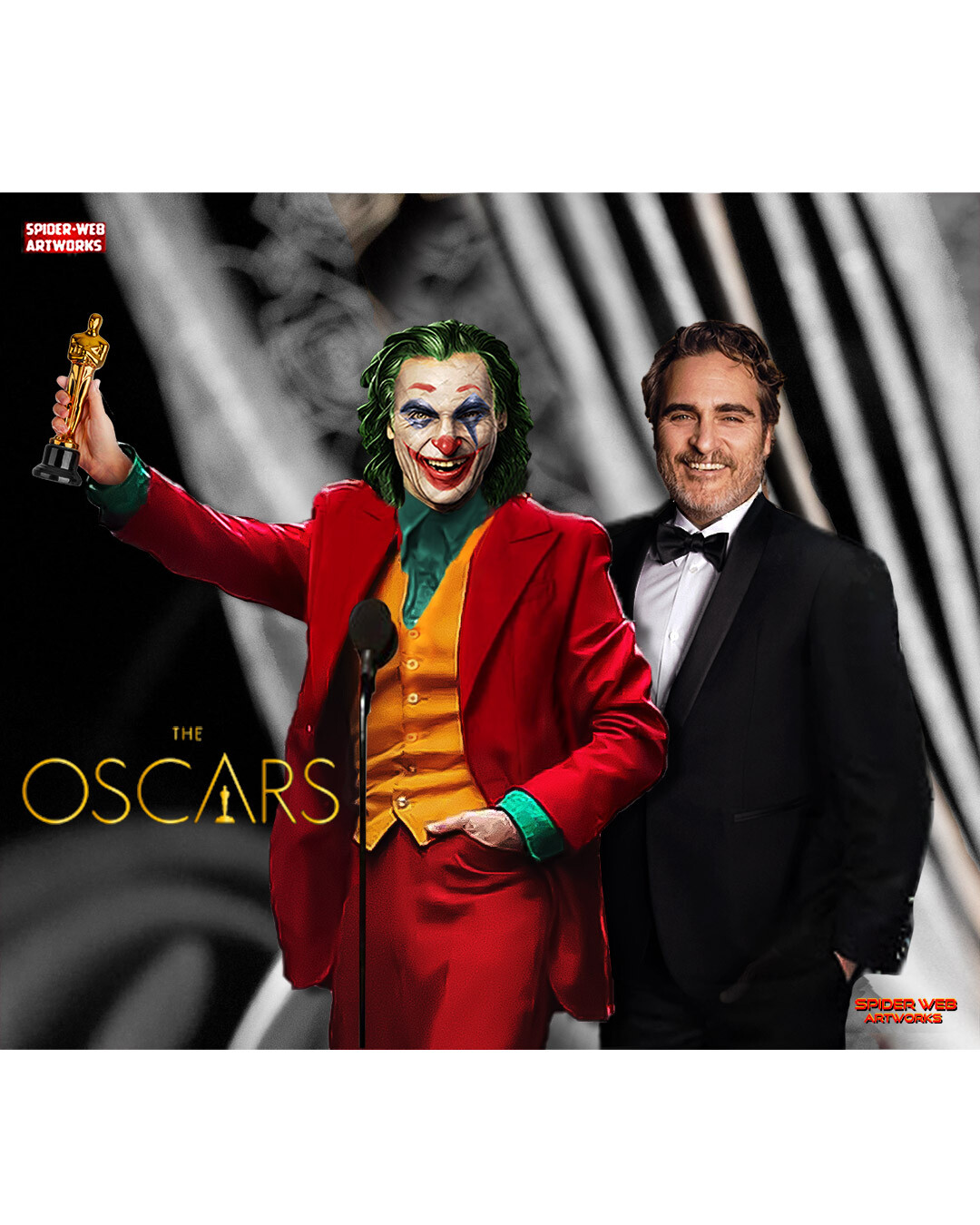 Spider Web Artworks Has officially started the oscar campaign for todd phillips' joker.