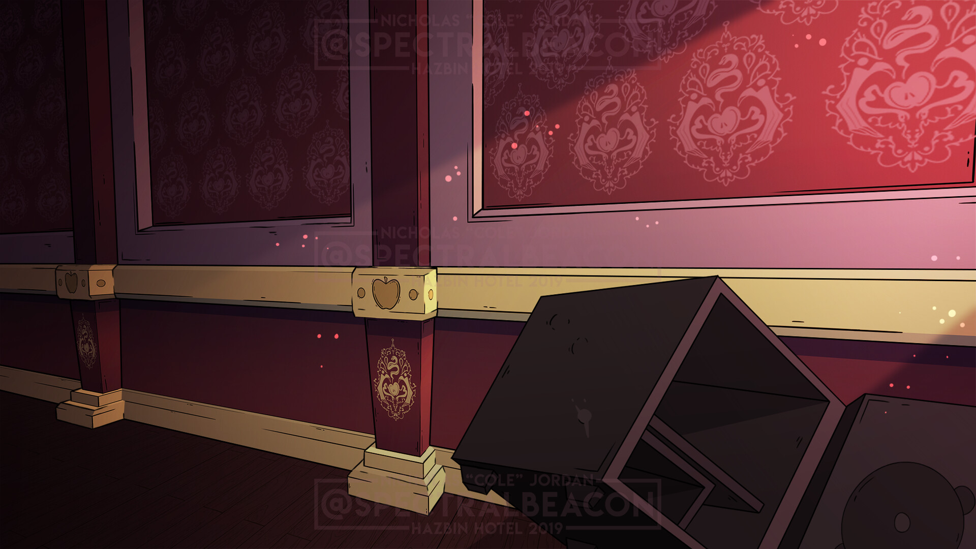 Nicholas cole jordan hazbin hotel alastor intro backgrounds