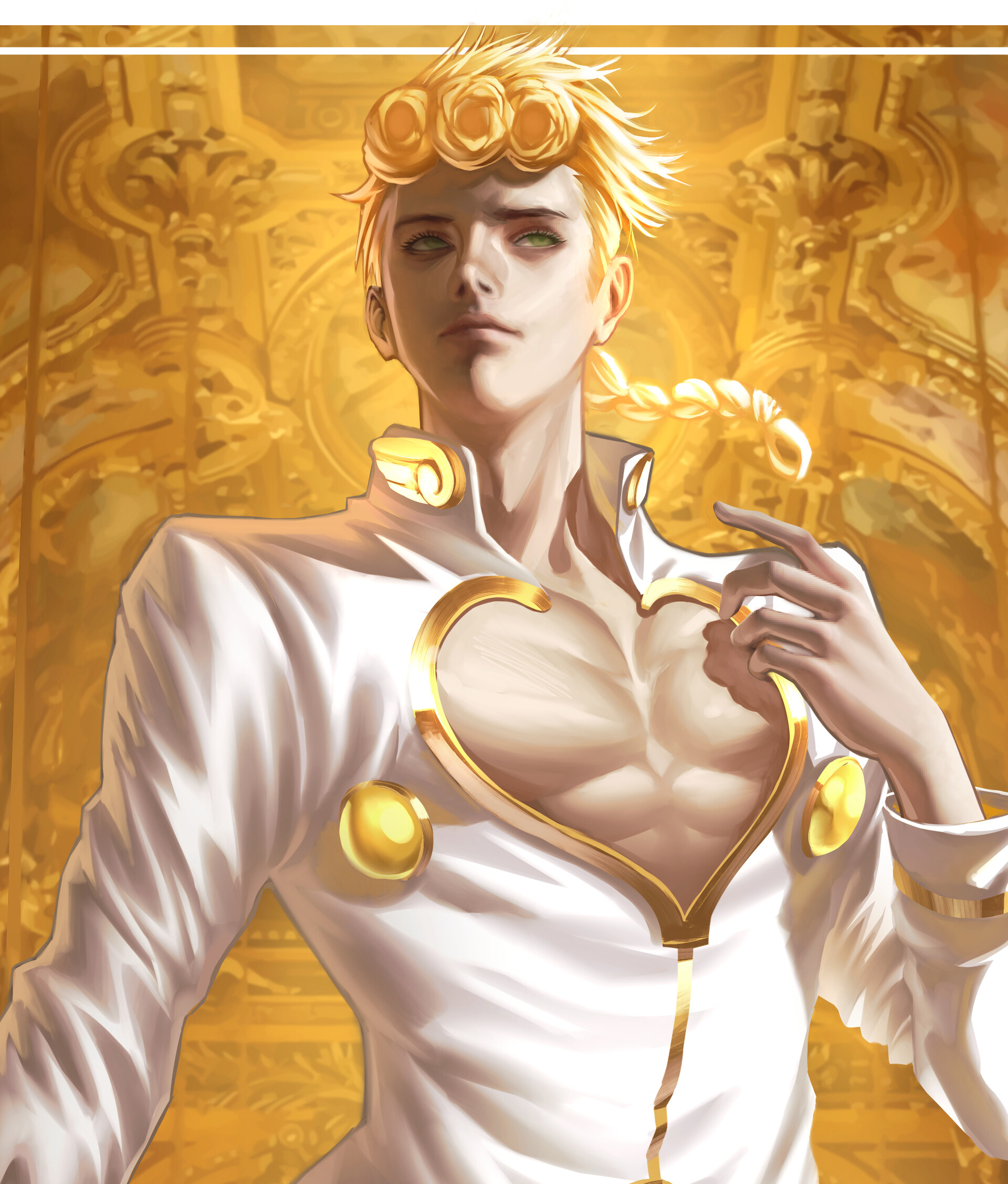 Naufal Amanda Fighting Gold Fighting gold (from jojo's bizarre adventure: naufal amanda fighting gold