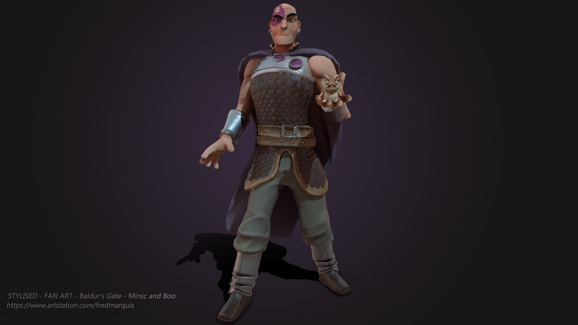 Artstation Stylised Fan Art Baldur S Gate Minsc And Boo Fred Marquis Free download high quality and widescreen resolutions desktop background images. artstation stylised fan art