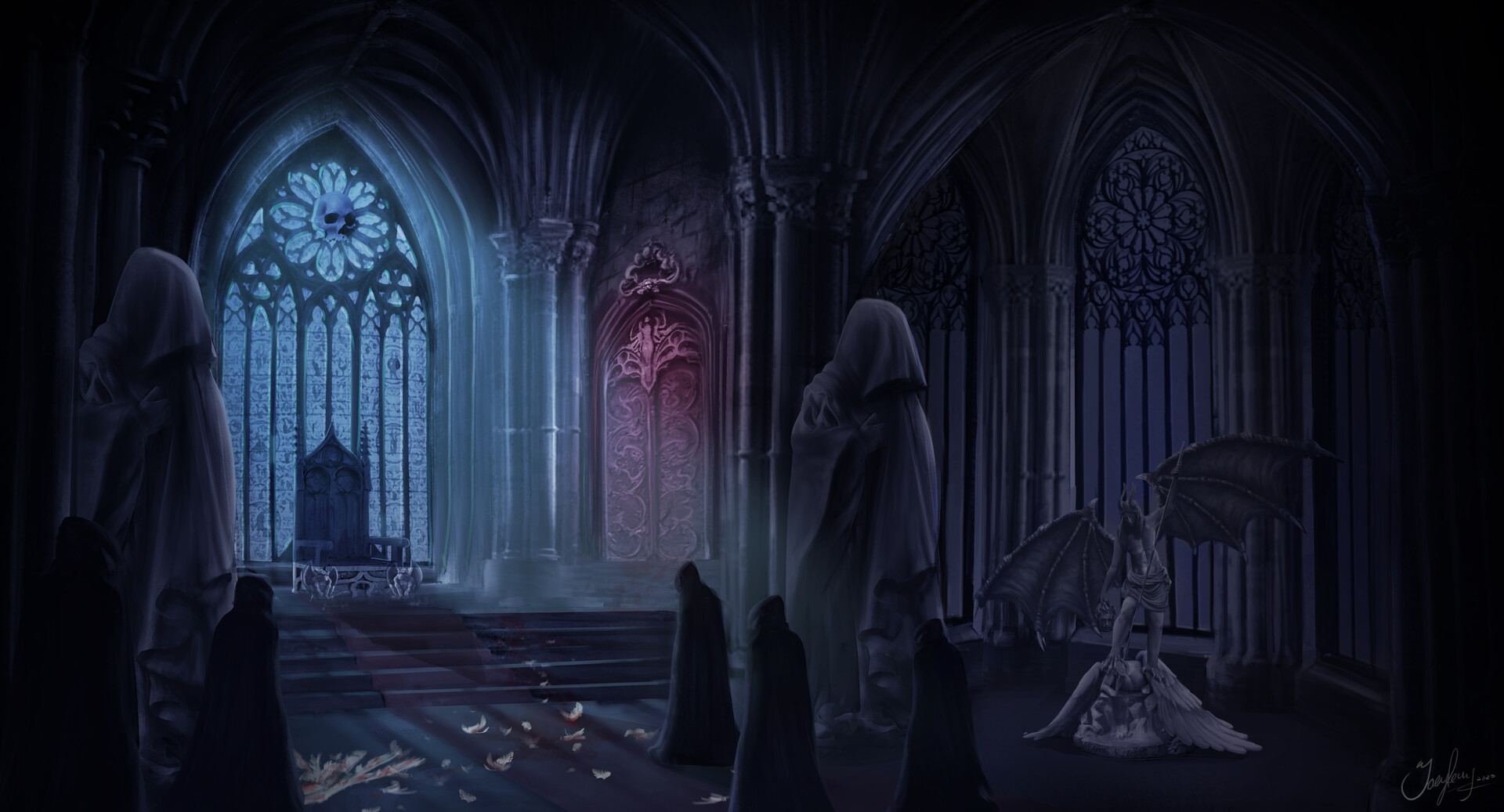 Artstation Gothic Style Throne Room Joey Leung