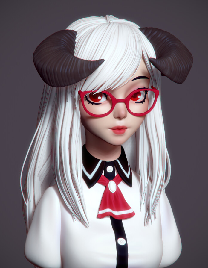 Aniraiden Wu Girl With Horn