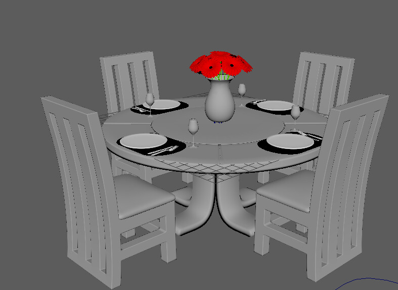 Unfinished Dining Set