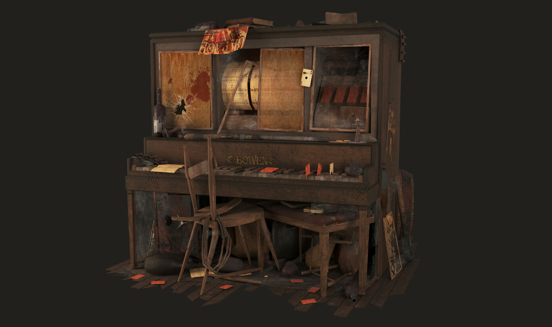 ArtStation Wooden Keyboard Gaming