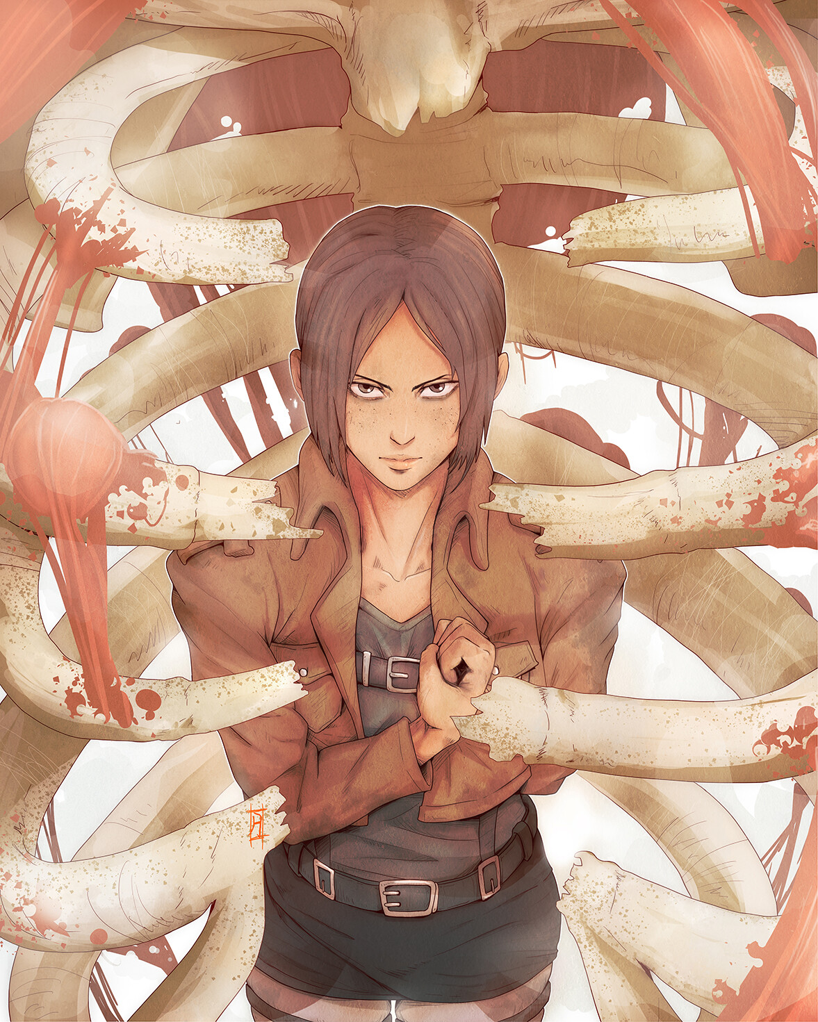 >Kemonomancer Aot Ymir Fanart Commission By Halimunali