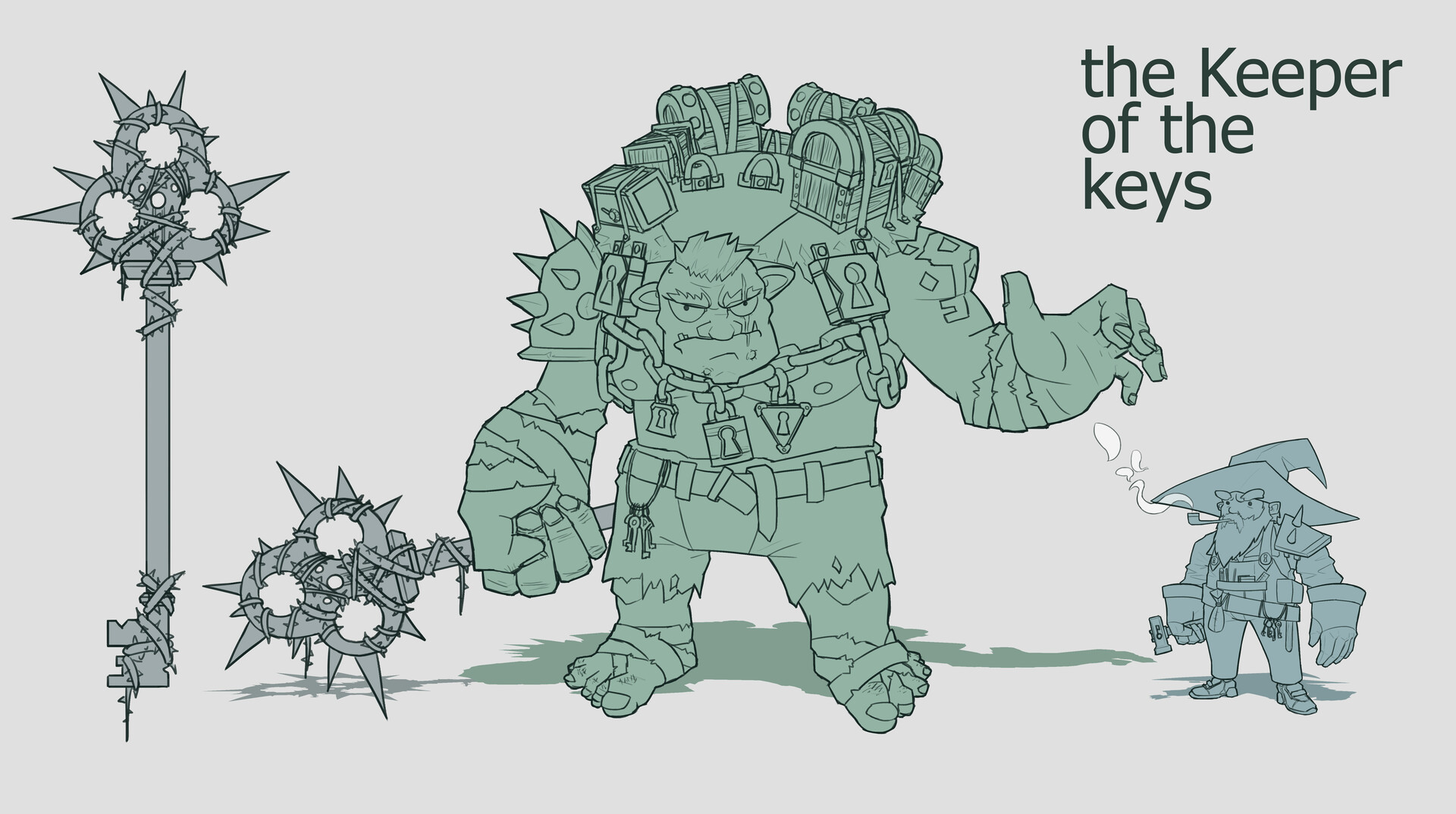 The keeper of the keys.