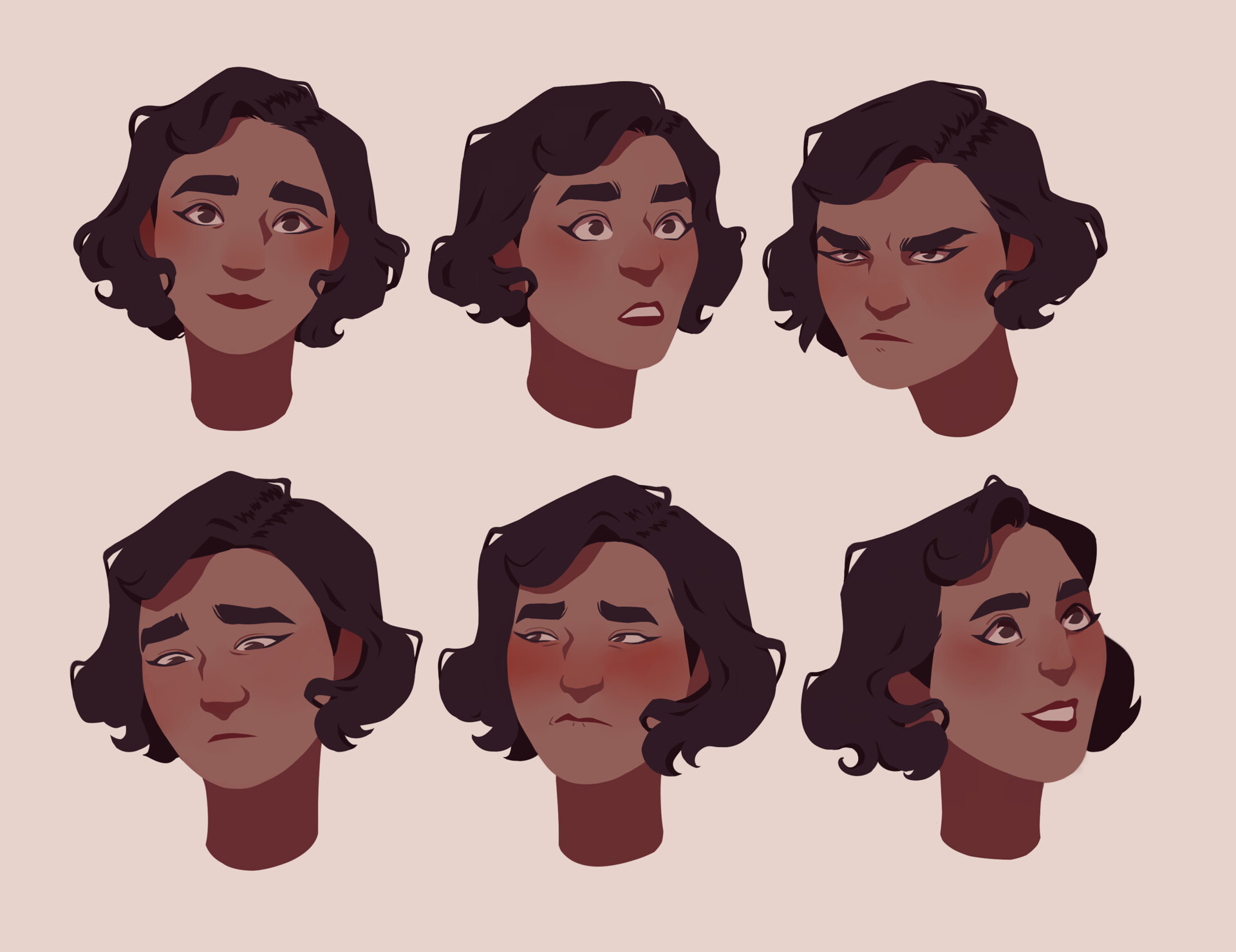 ArtStation Expression Sheet Andy [2020]