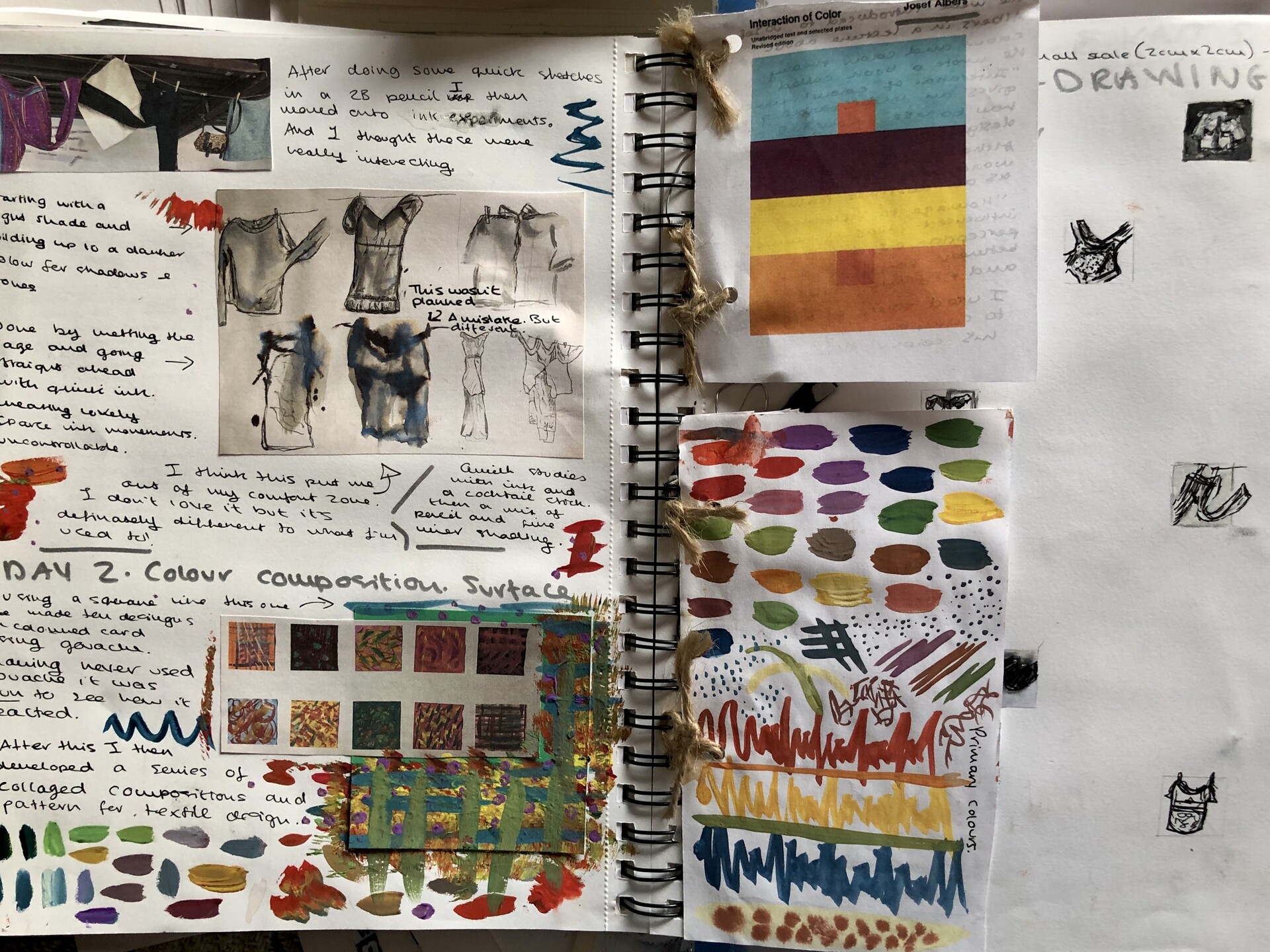 alyssa james foundation sketchbook pages