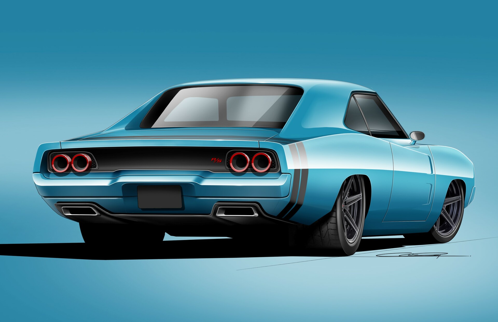 Artstation 68 Charger Chris Gray