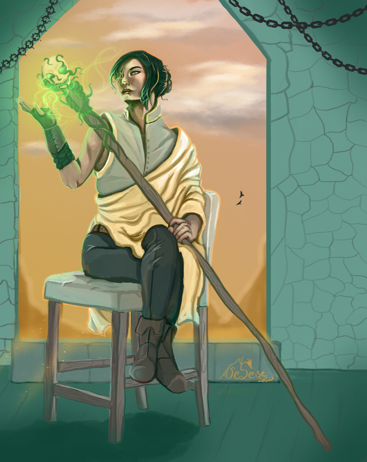 Rin: Entropy witch illustration