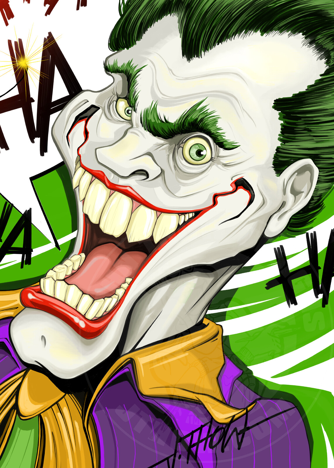 "You'll Get a Bang Out of This One!" Joker detail