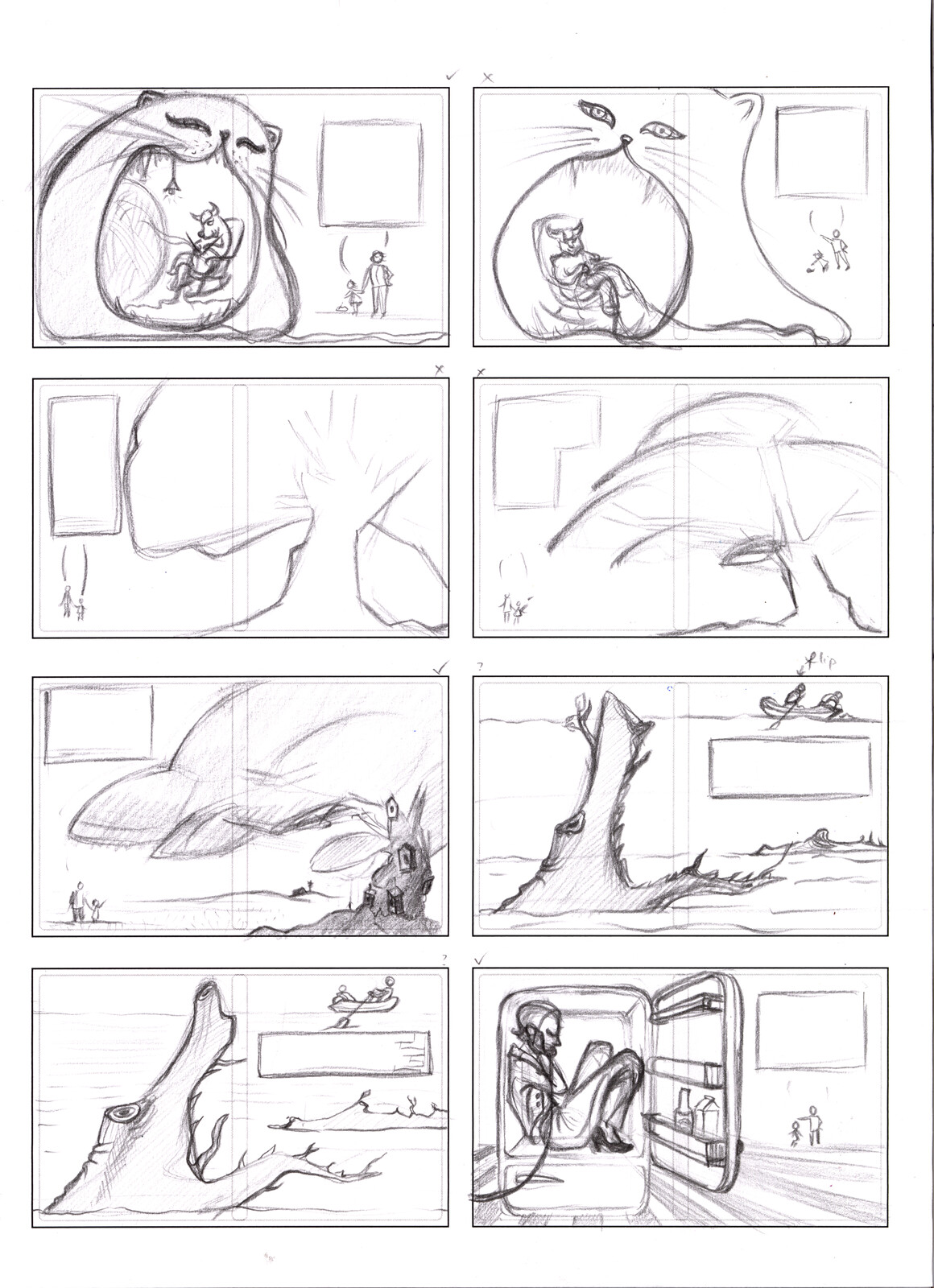 sketches/ thumbnails