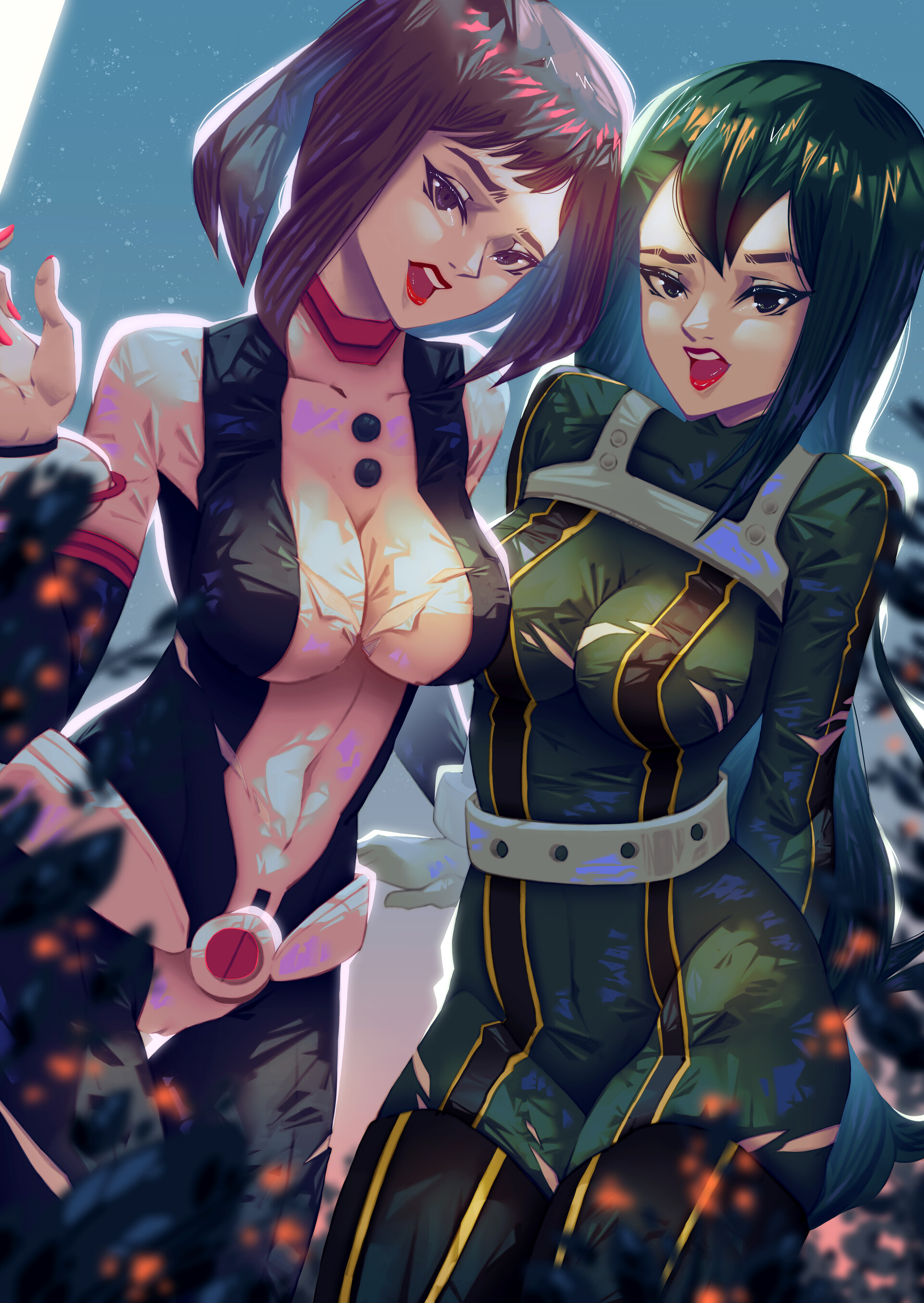 Artstation Bnha Ochaco Uraraka X Tsuyu Asui Nico Melba My simp list:@i_try_2_be_cute @shotatodoroki4 @proherohawks2 @chargeboltrp @grapervert wanna make it on my simp list? ochaco uraraka x tsuyu asui nico melba