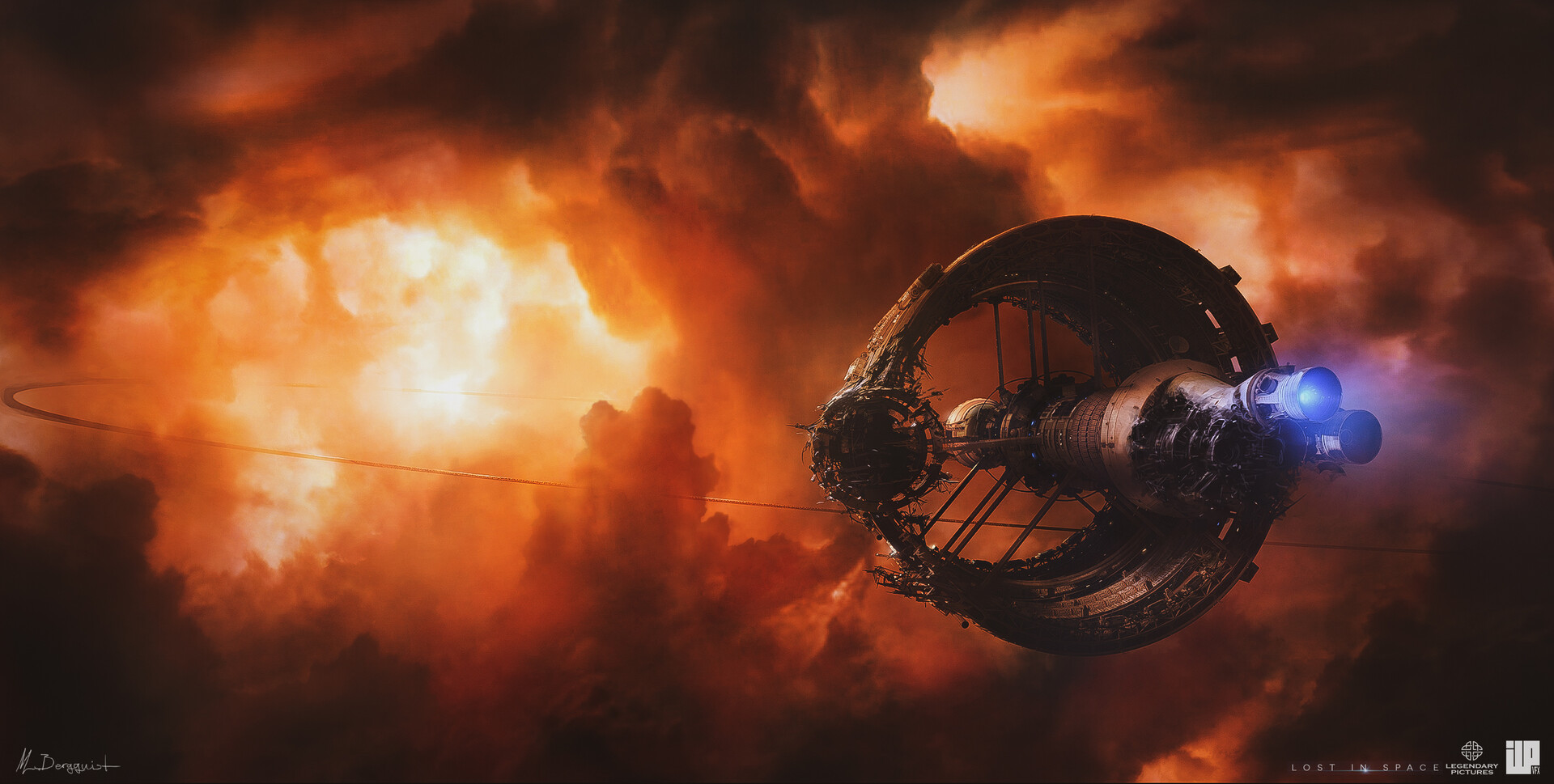 ArtStation Lost in space S2 Gas planet the core