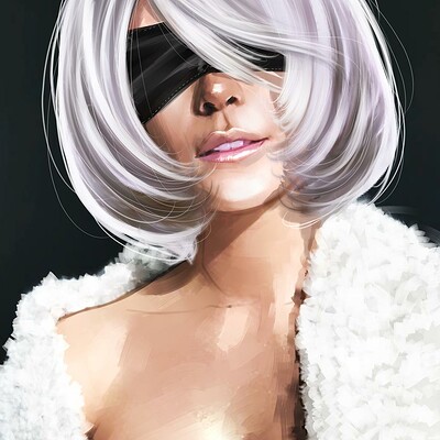 Fernando neves rocha 2b nier automata protrait by killbiro dd4yp97 fullview