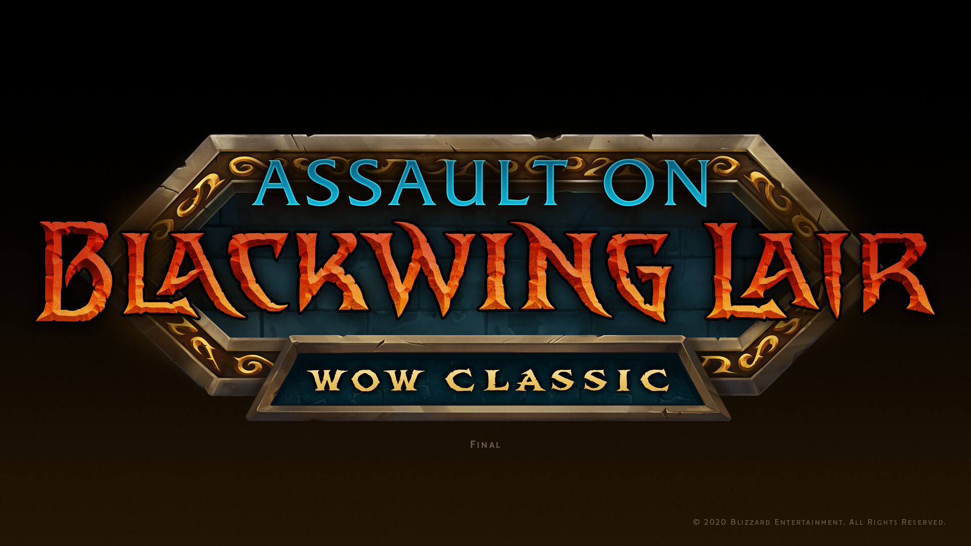 ArtStation - WoW Classic - Blackwing Lair Logo Backplate Paintover