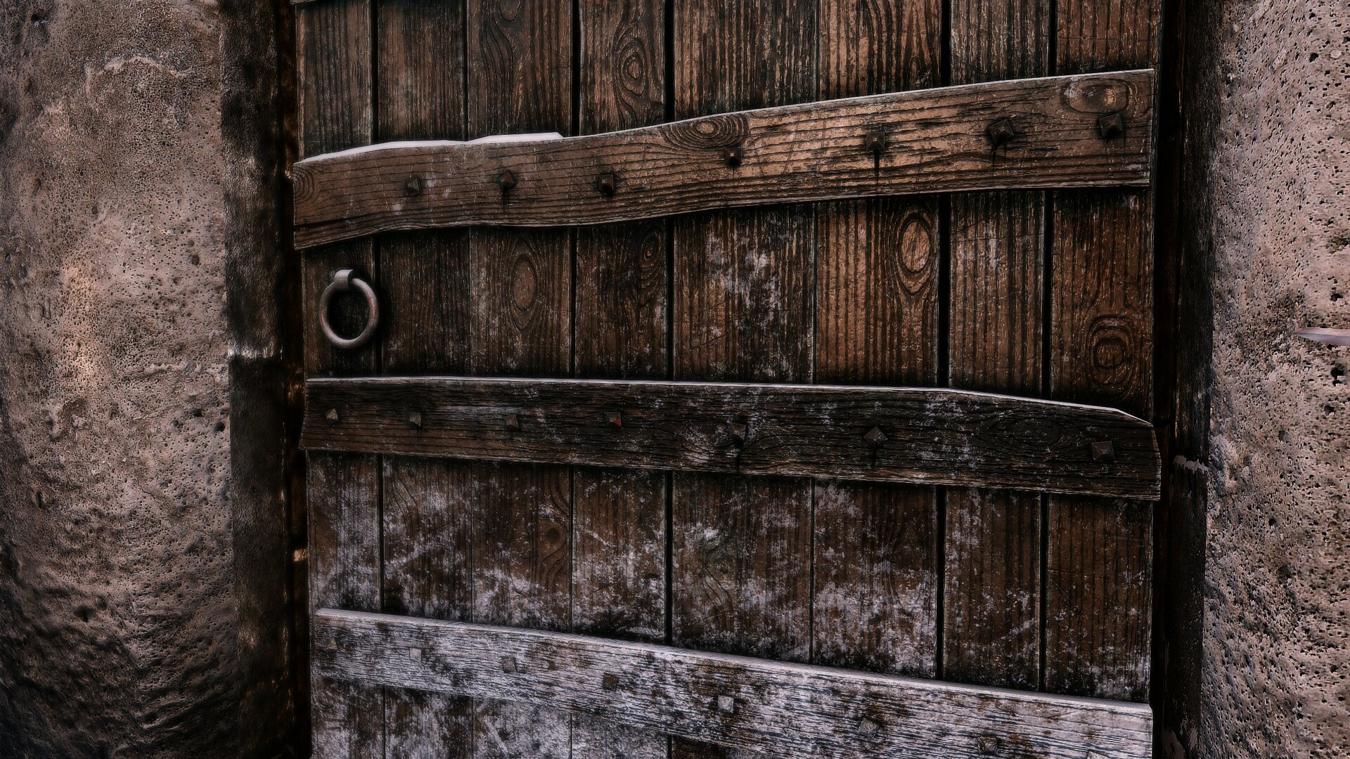 Old wooden online door skyrim