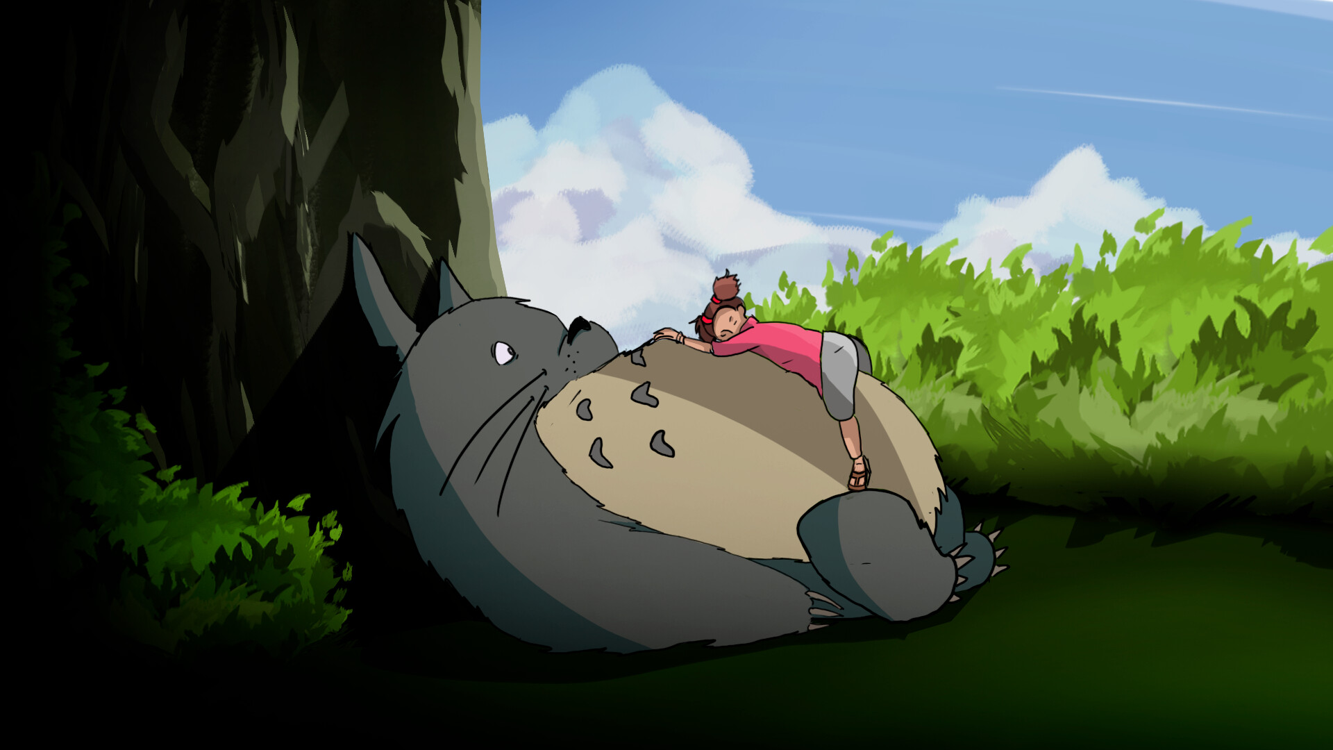 I just saw the movie "My Neighbor Totoro"