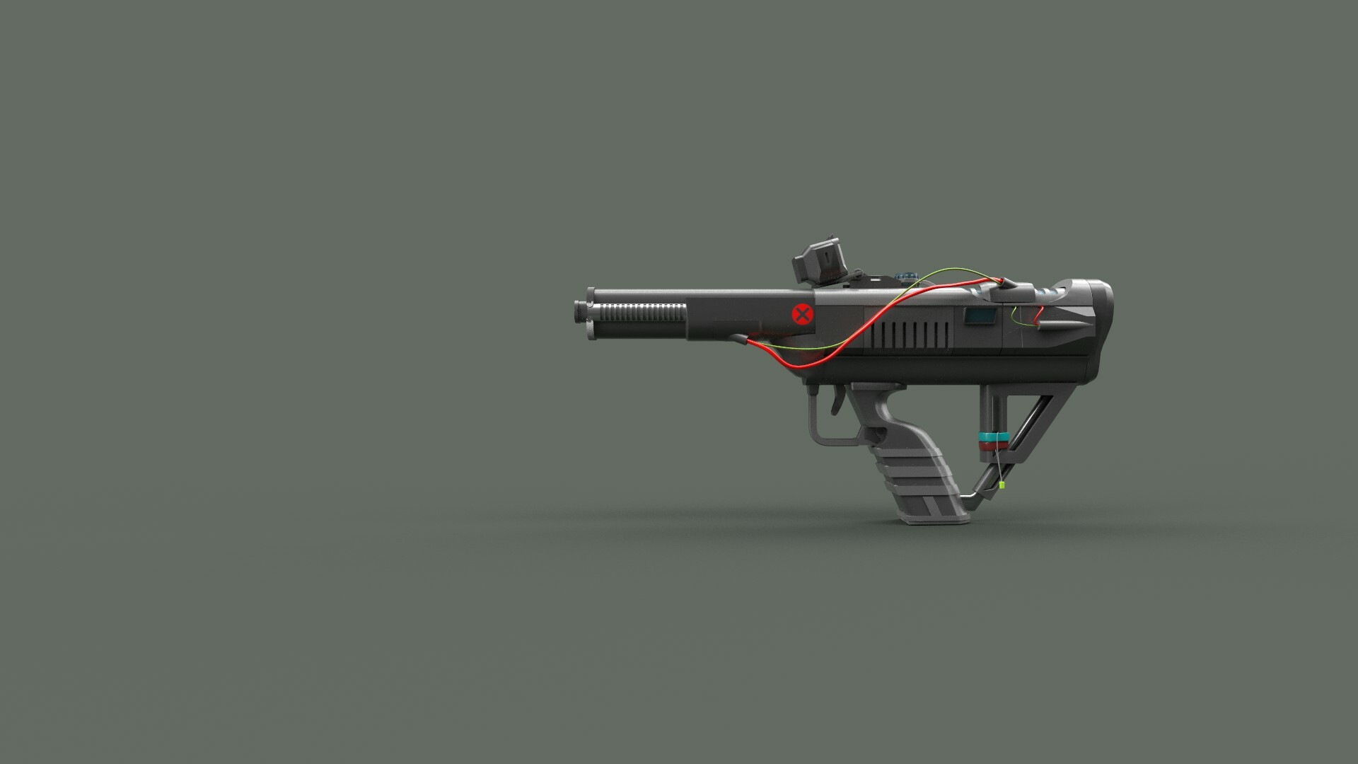 Artstation Cyberpunk 2077 Gun Lukasz Kotwicki