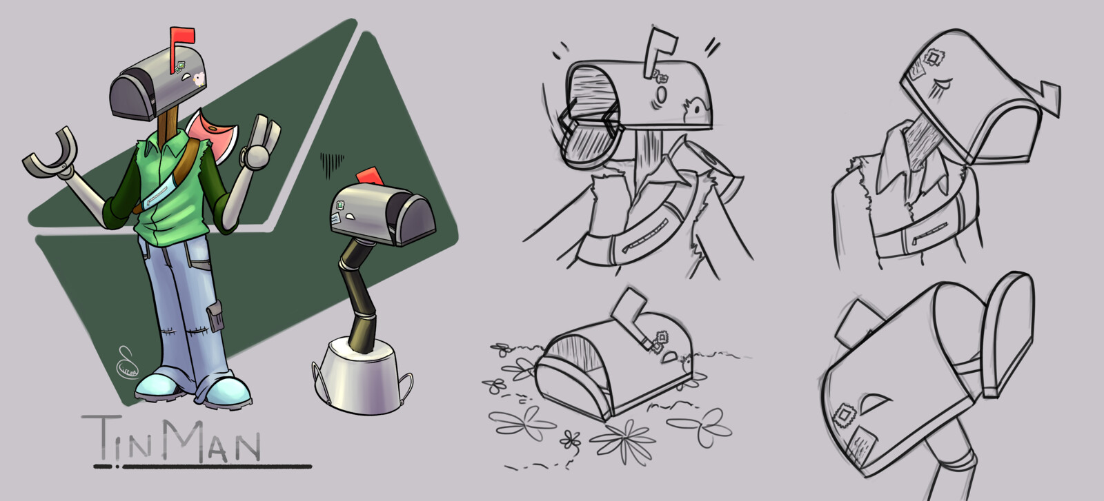 Artstation The Weirdness Of Oz Tin Man Character Sheet Sirena Mesa