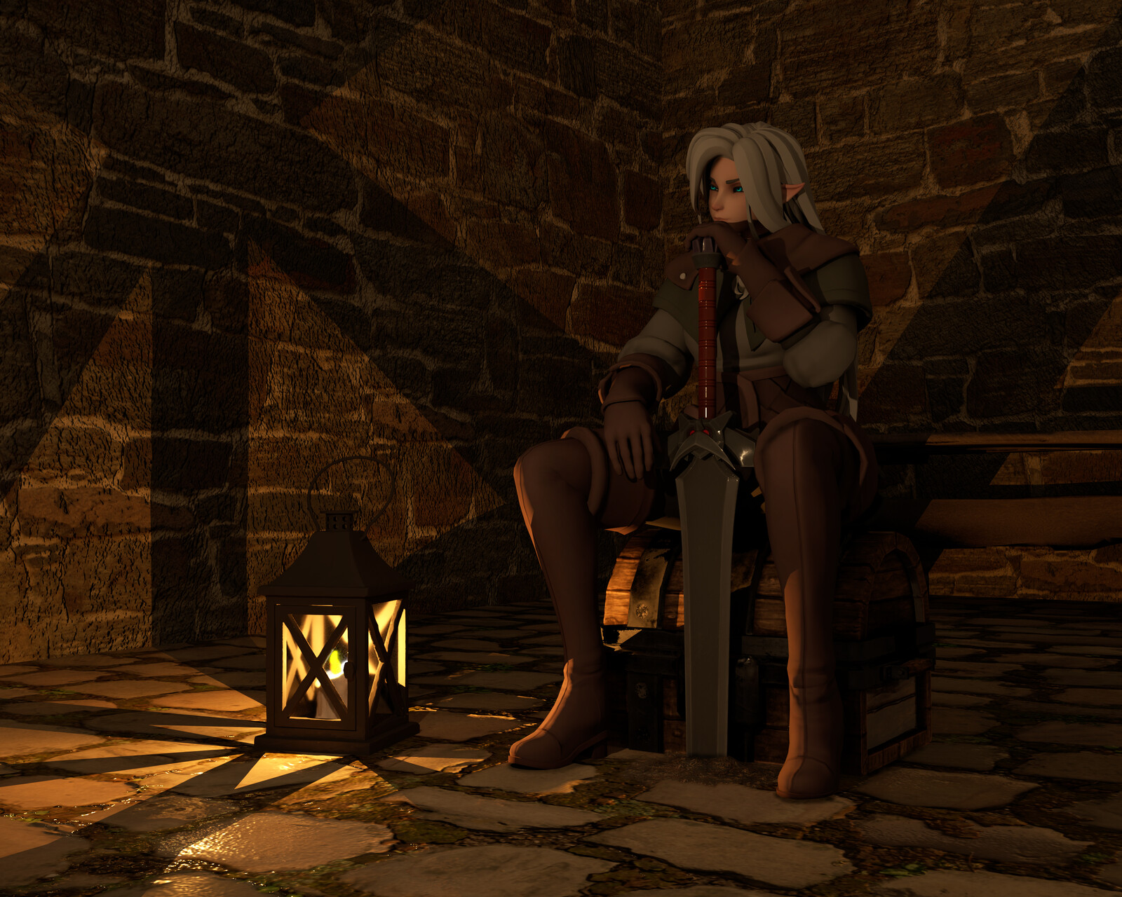Character Posing |Azri the Elvish Swordfighter