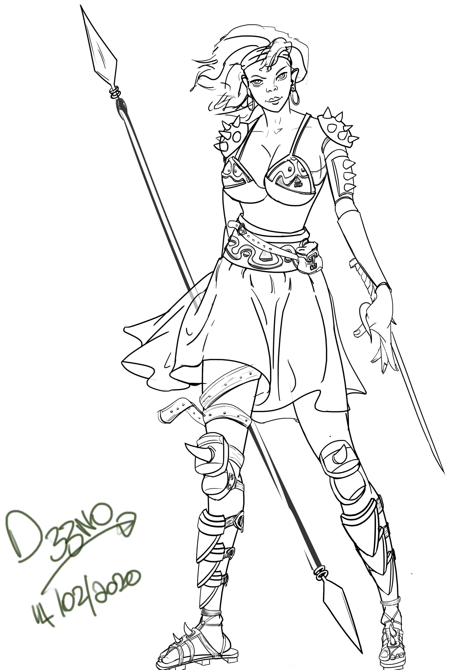 ArtStation - Leizel The Warrior Princess
