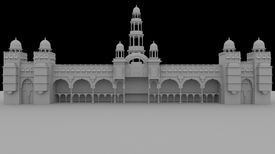Mouse Breaker Mysore Palace 3d Model