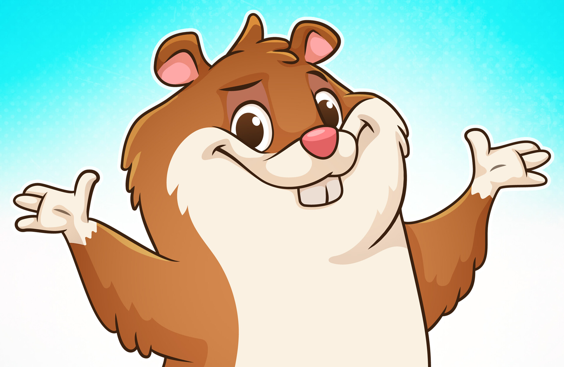 ArtStation - cute hamster cartoon character