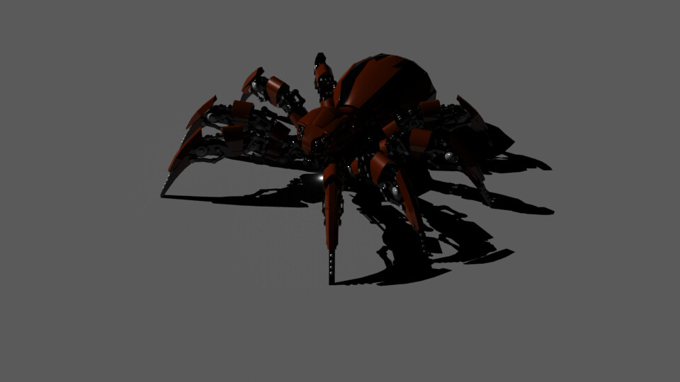 Mechanical spider project top