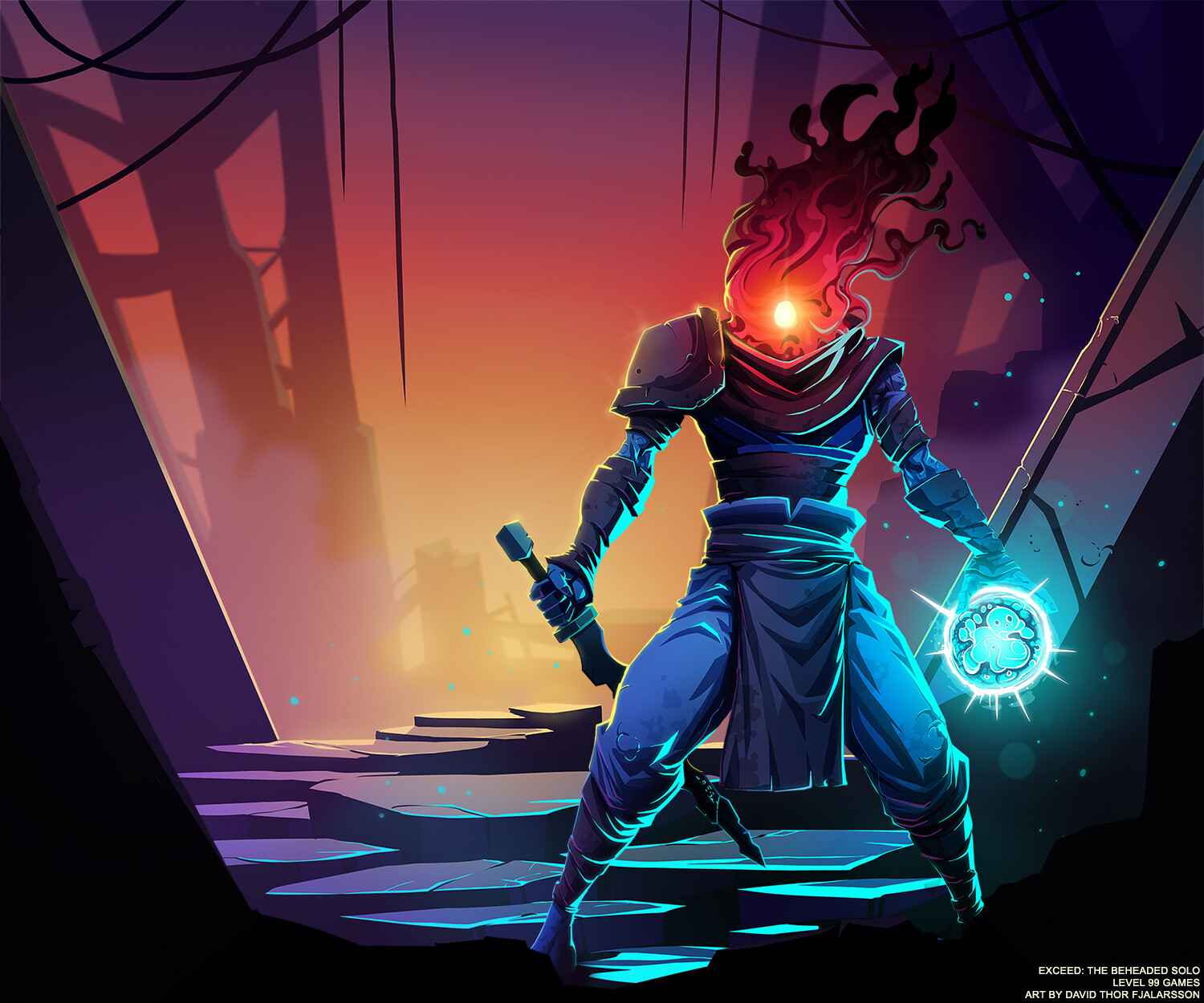 David Thor Fjalarsson - Exceed: Dead Cells - Card Game Illustrations