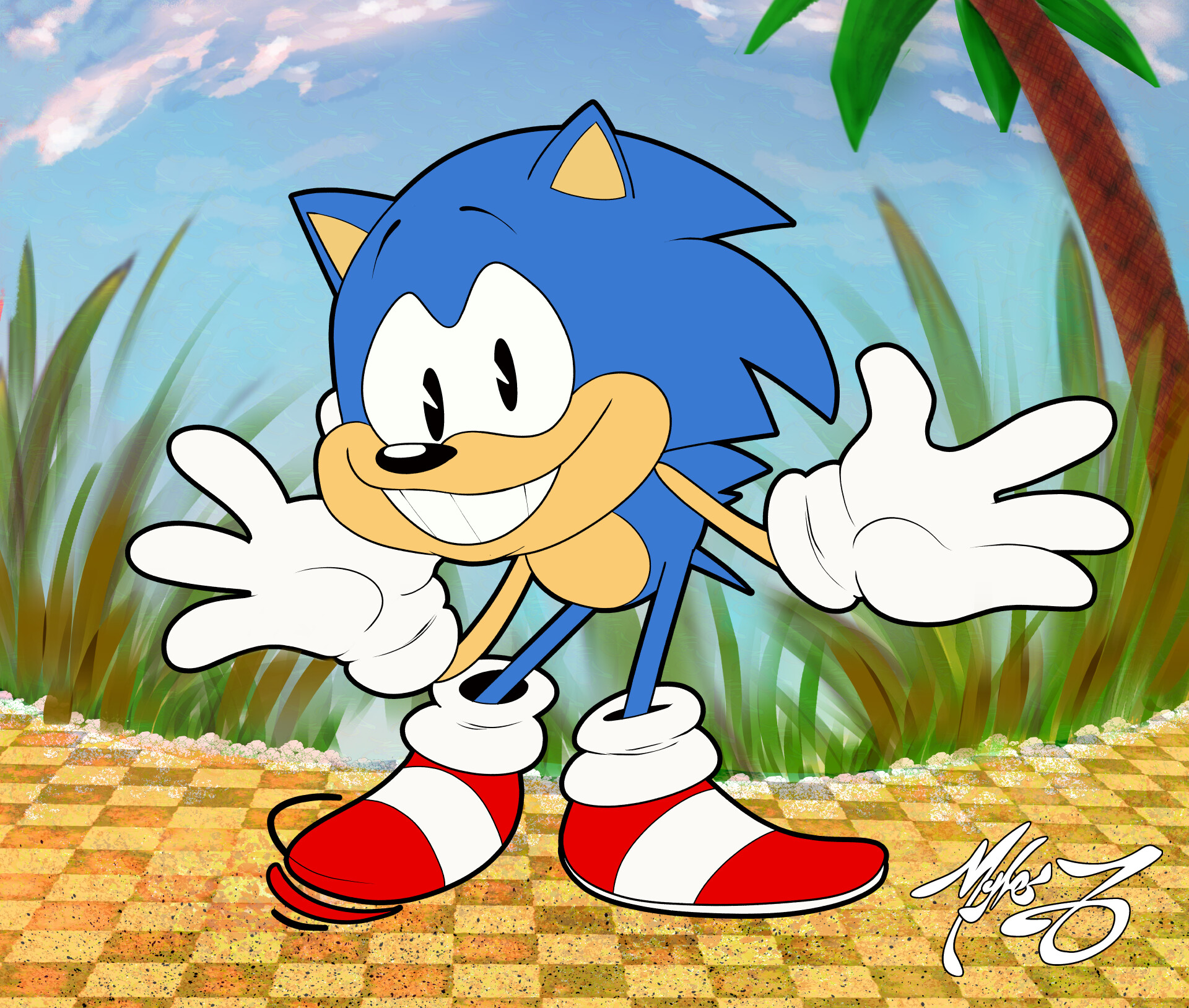 ArtStation - Sonic the Hedgehog (Classic Sonic)