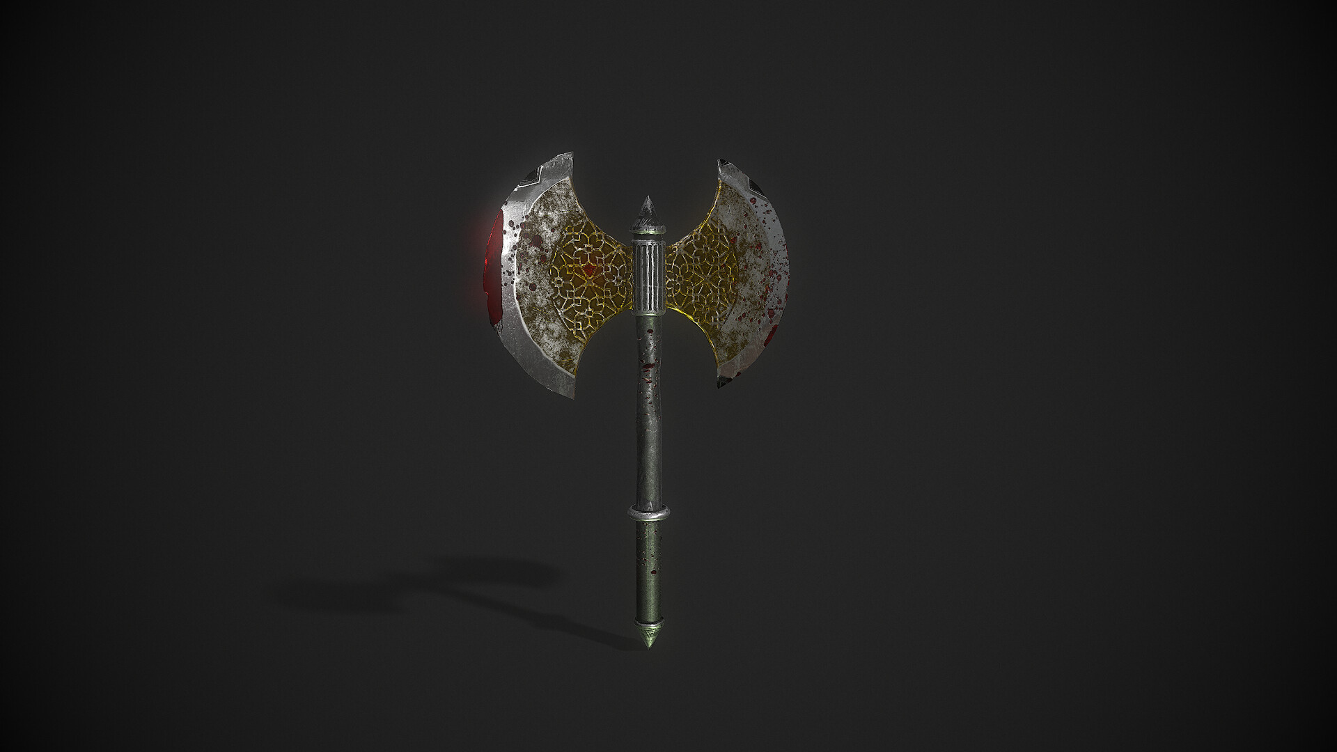 Mehmet Kaptan Battle Axe 3d Game Model