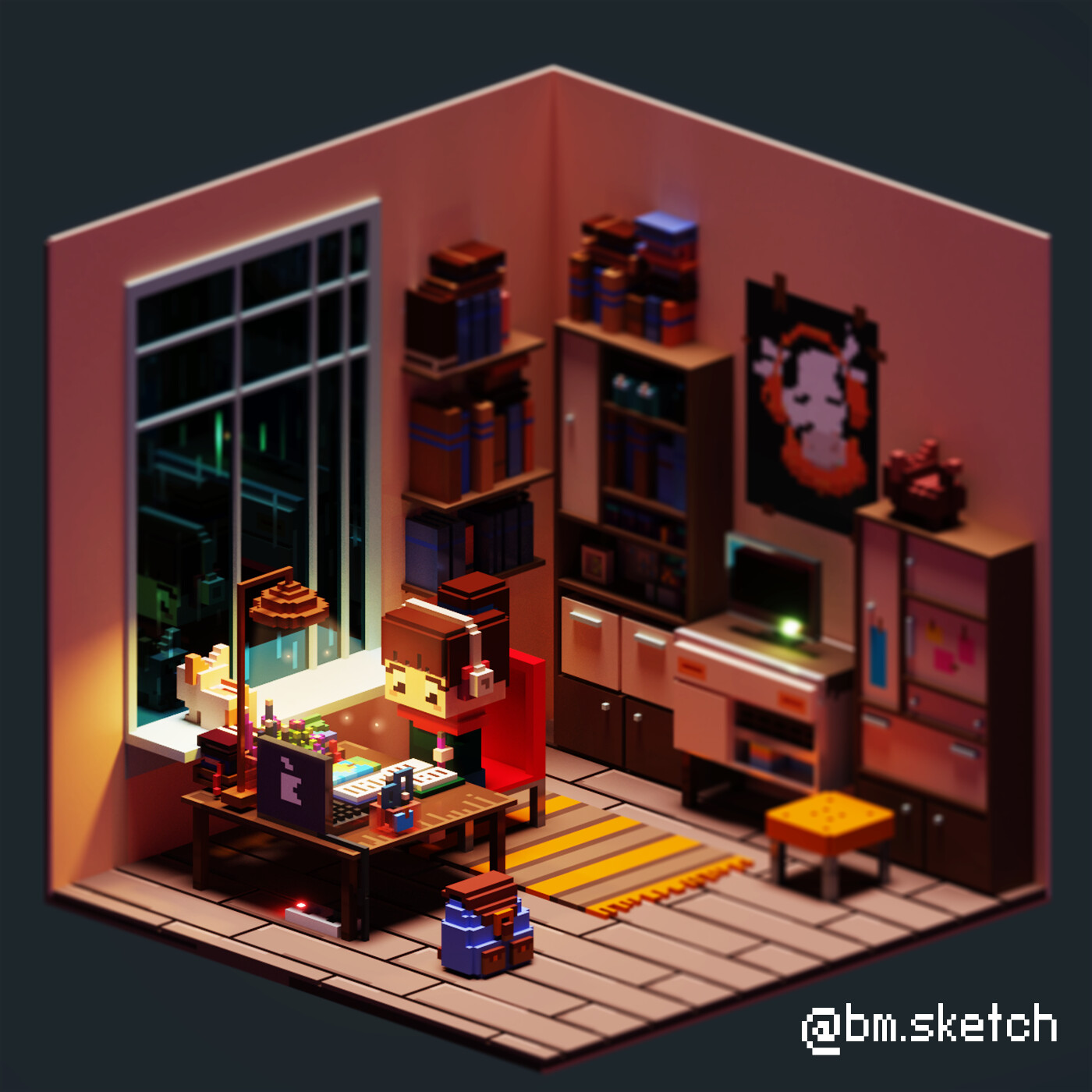 Maria Gaciu Voxel Fanart Of Chilledcow Yc Made Originally By Juan Pablo Machado Maria Gaciu Voxel Fanart Of Chilledcow Yc Made Originally By Juan Pablo Machado