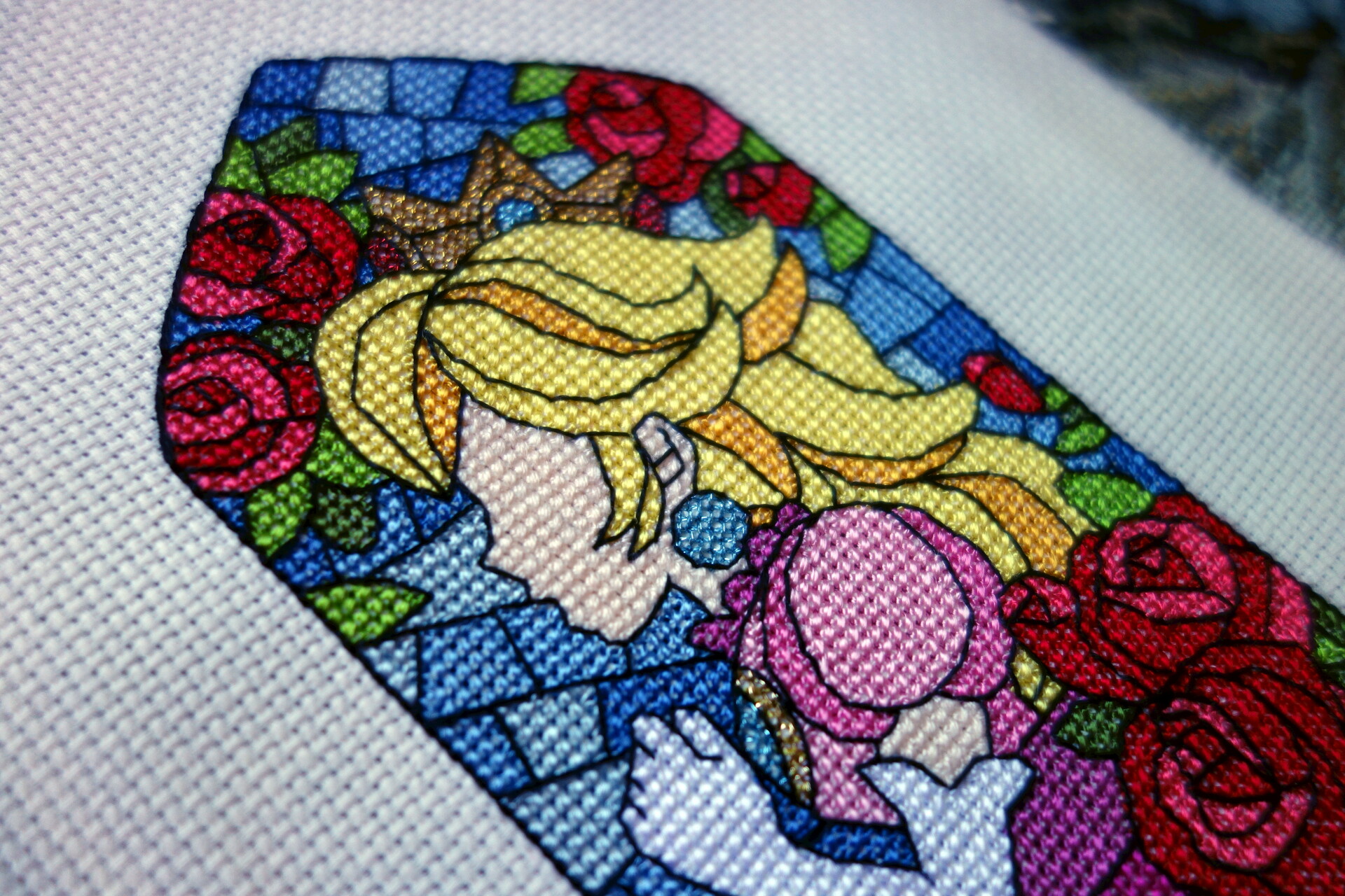 Ashley Mae Princess Peach's Castle Stained Glass Window