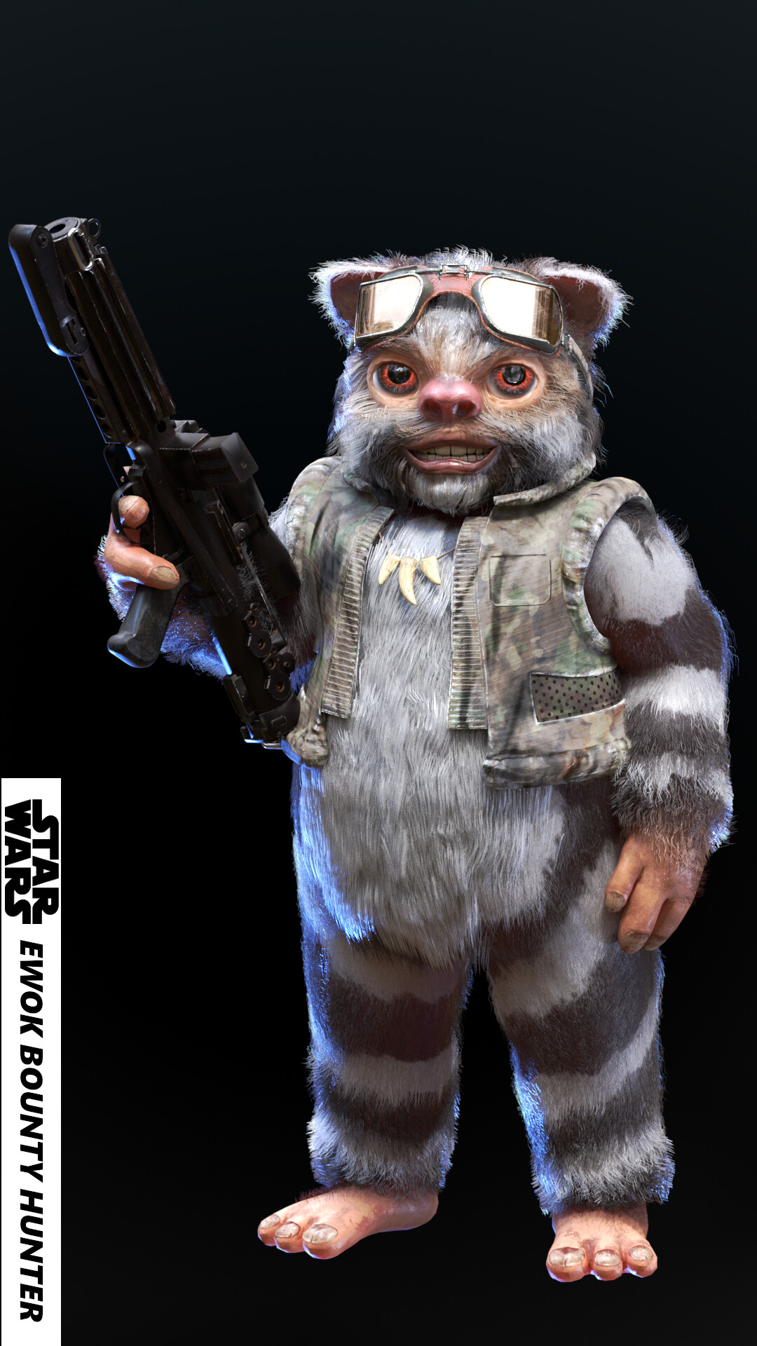 ArtStation - STAR WARS Ewok bounty hunter