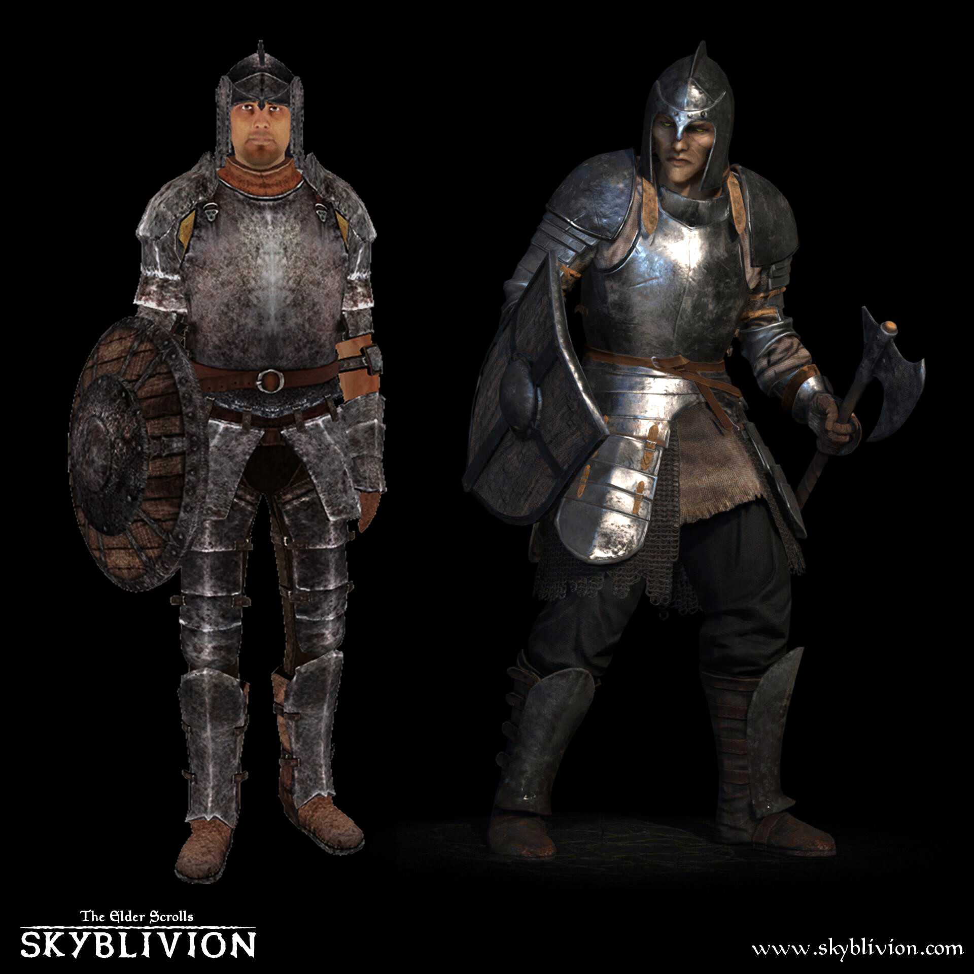 Iron Armor set for TESR: Skyblivion.