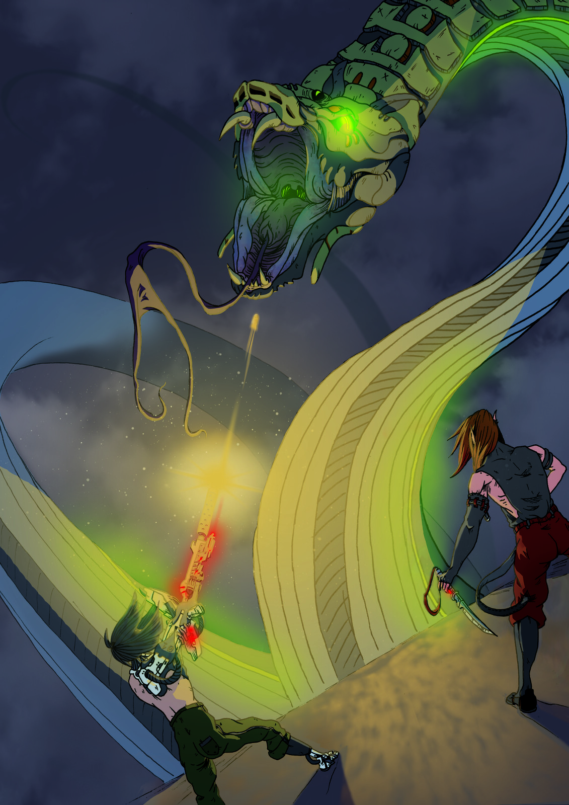 Fighting scene- finished