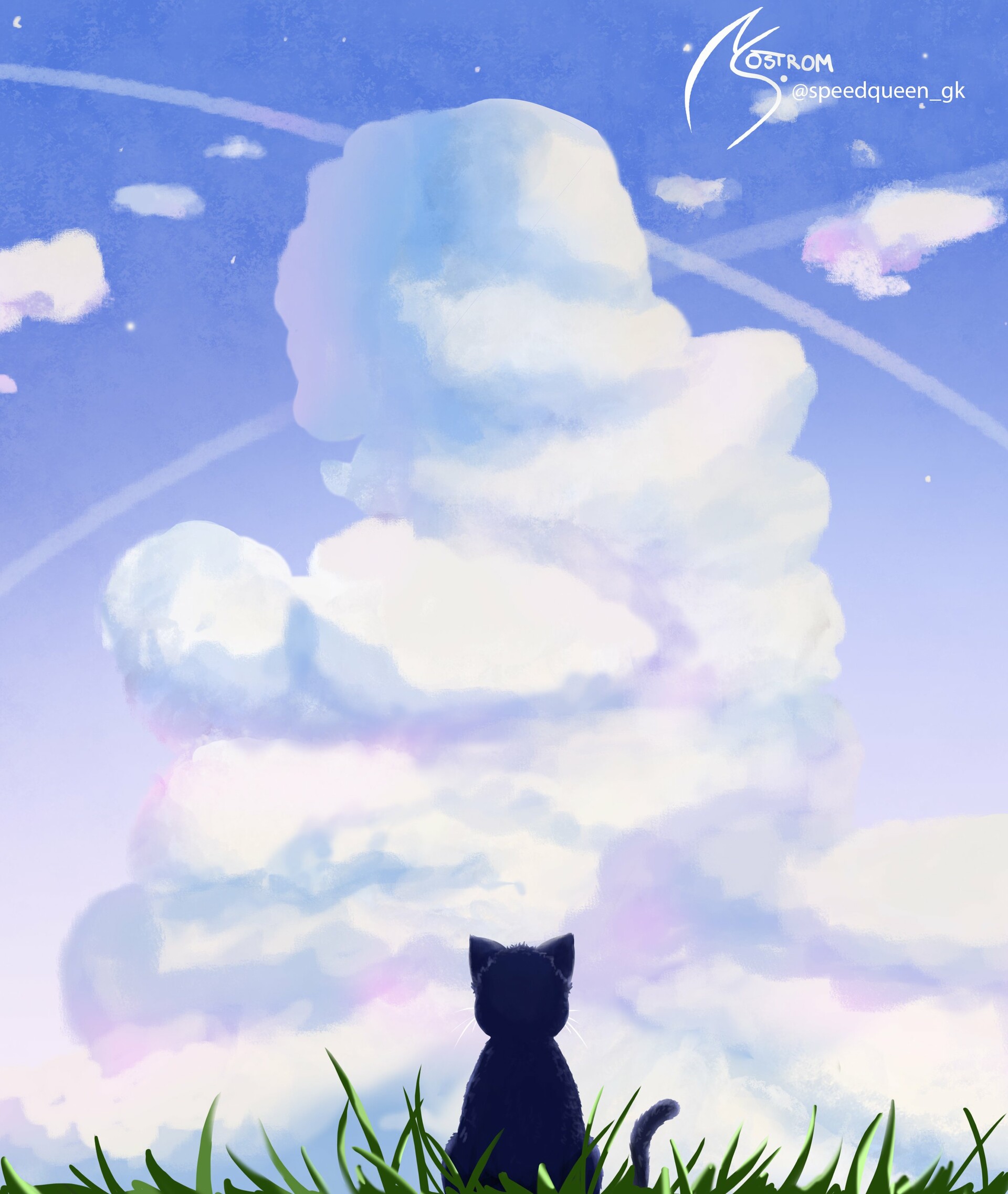 Michaela Sjostrom Cat In The Grass