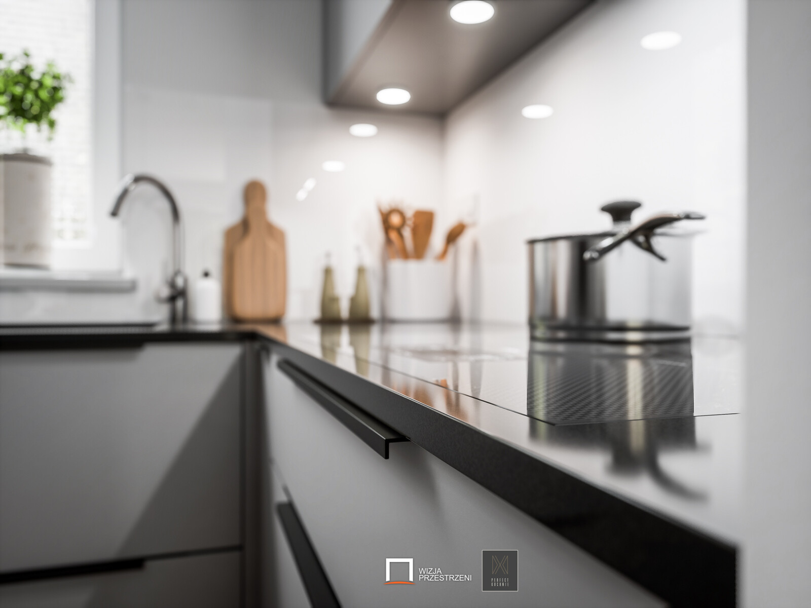 Grey Kitchen Interior Archviz - Unreal Engine / UE4 + nvidia RTX