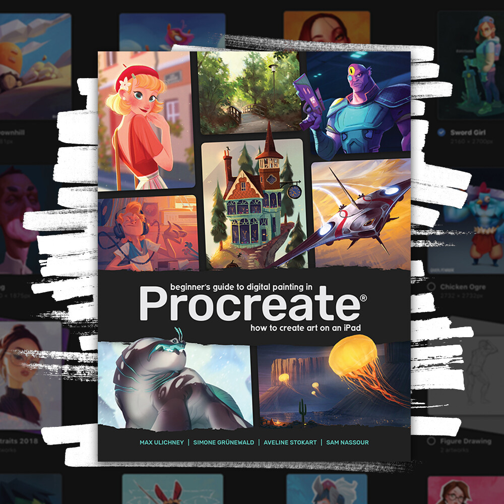 You can buy the book from 
https://shop.3dtotal.com/beginners-guide-procreate