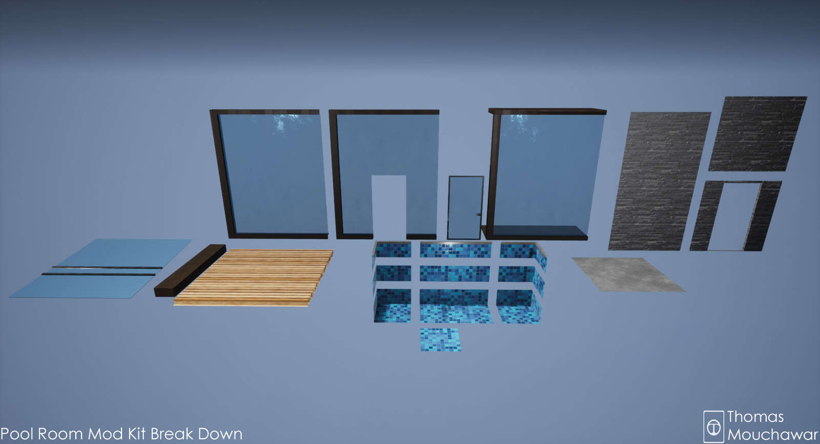 Final mod kit was 20 pieces