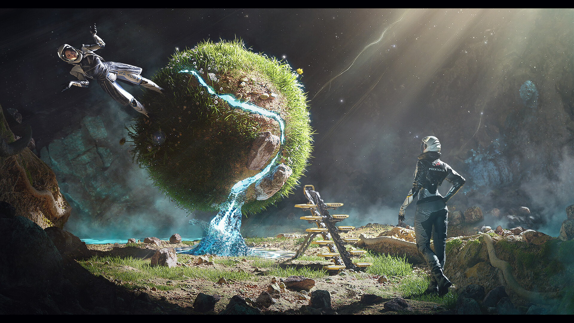 Сферы me. Gravity Sphere d&d. Gravity Sphere. Fallen giant, me, Digital, 2021. Aqua 3d Art.