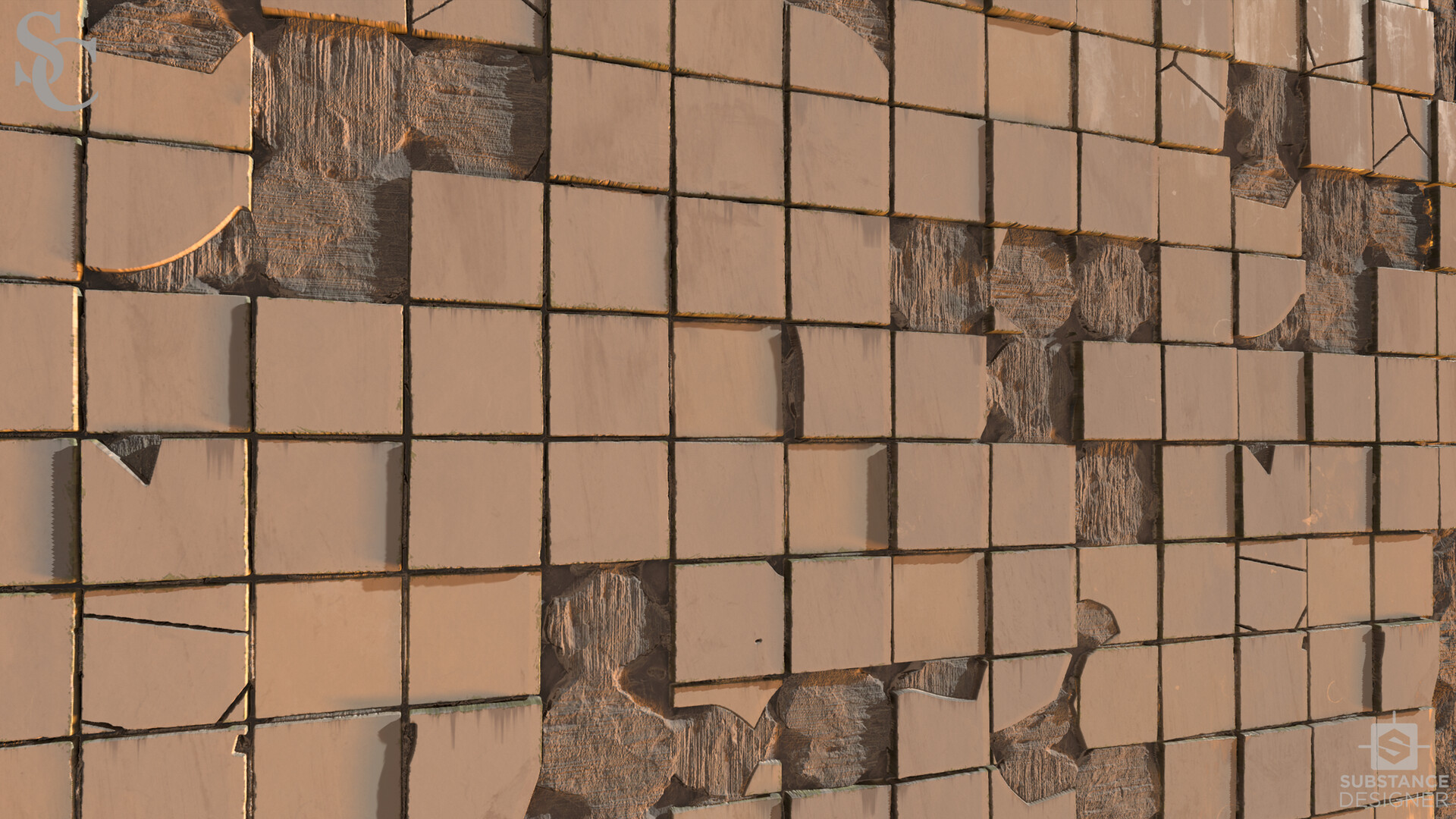 Sam Carman Broken Wall Tiles
