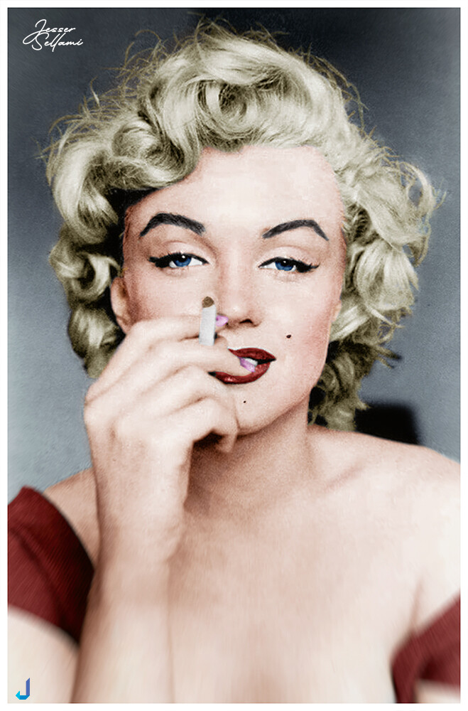marilyn monroe photo colorization
