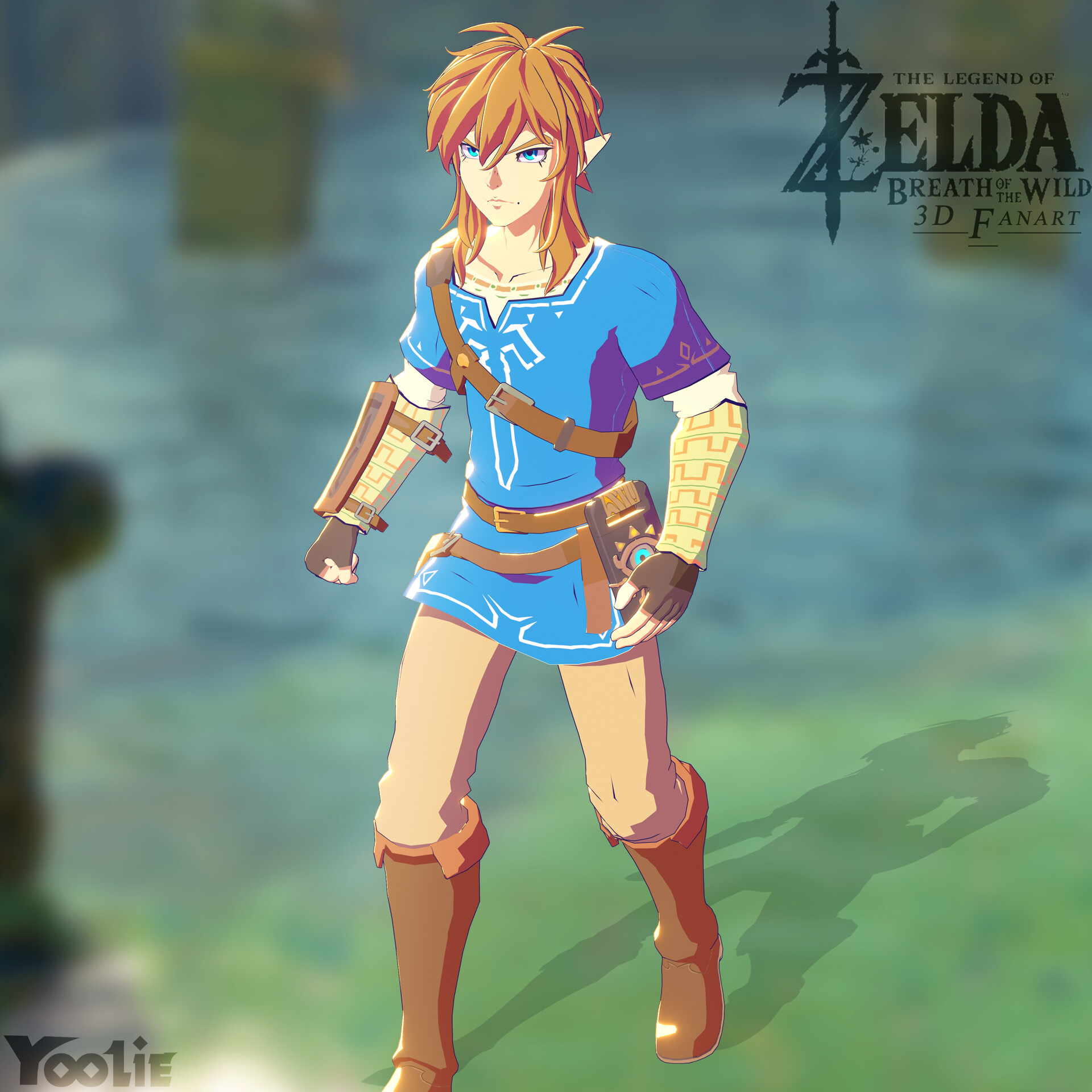Legend of Zelda Breath of the Wild 3D Art