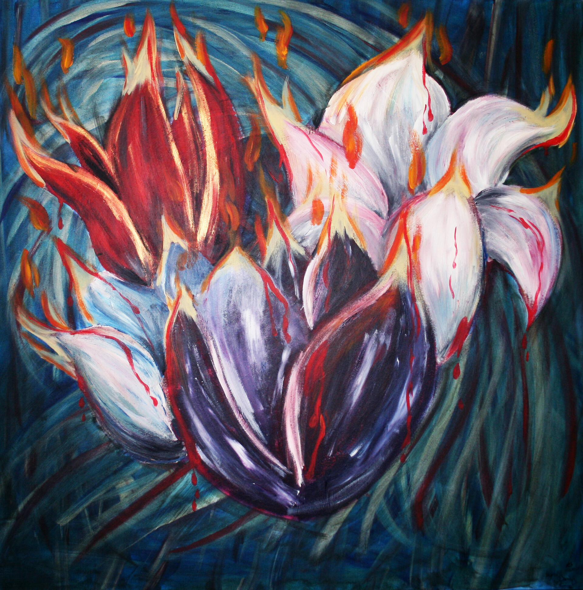 ArtStation Burning Flowers